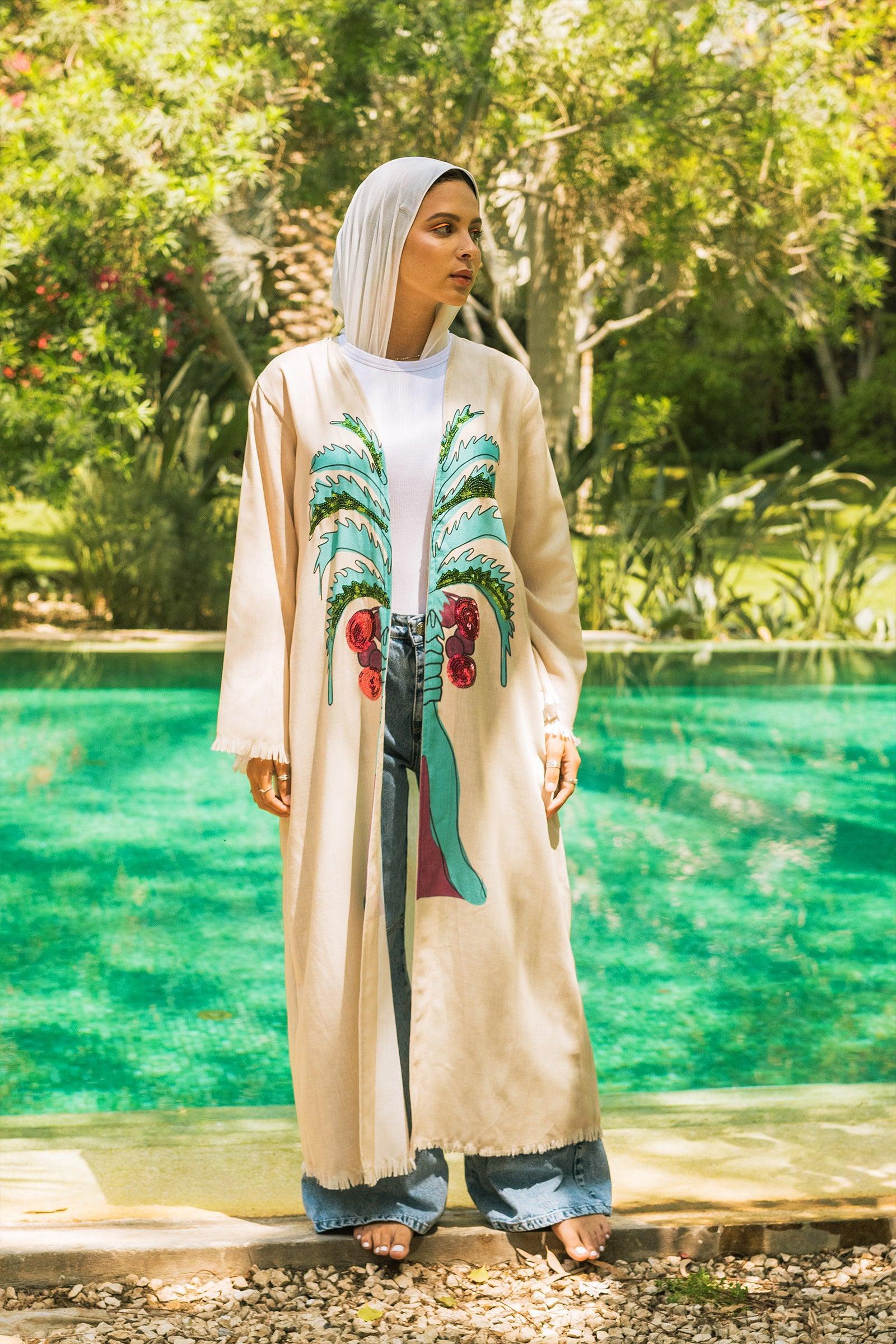 Clue - Front Palm Print Kimono 1