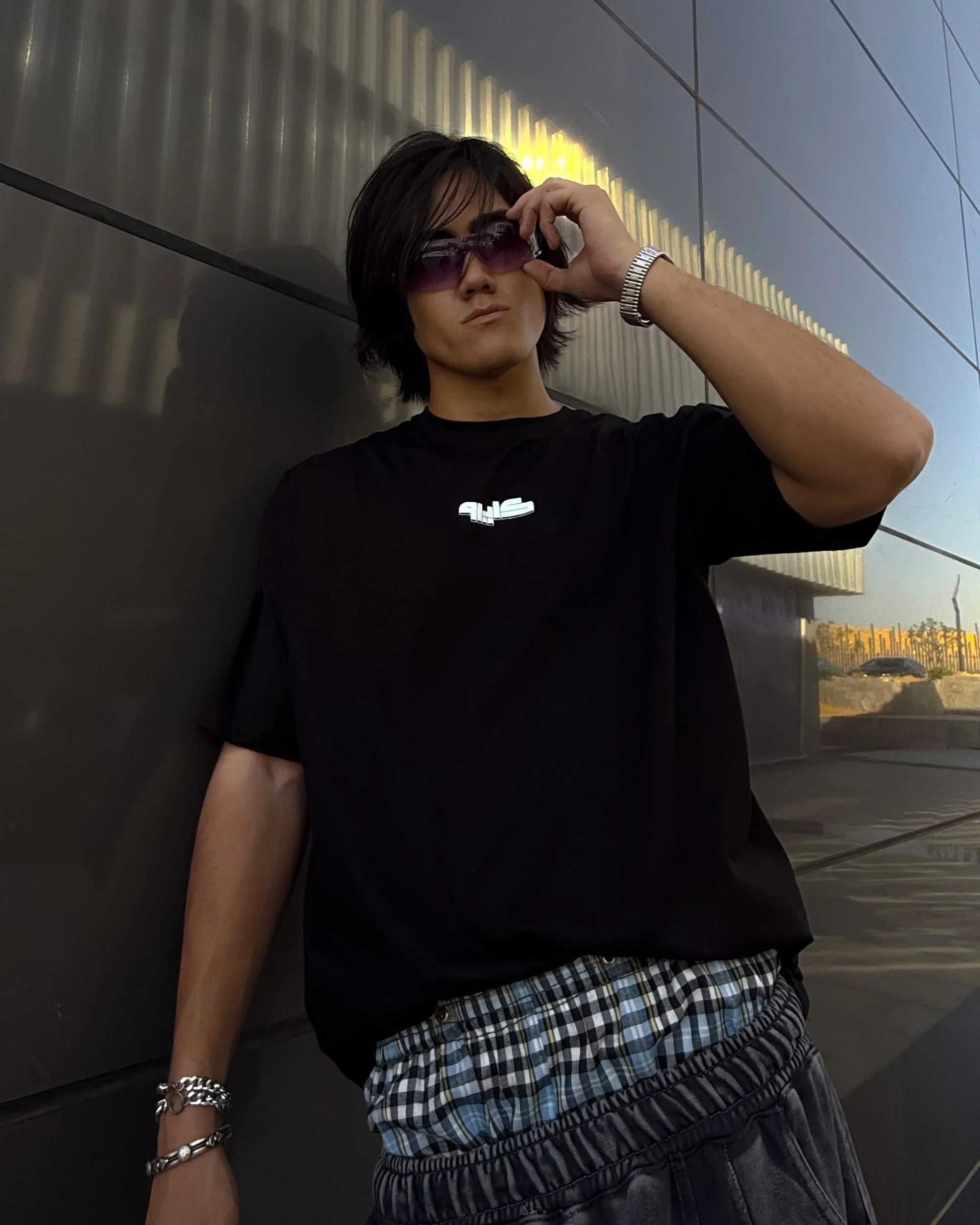 NAS Trends - Cairo Unisex Oversized SS T-Shirt - Black 1