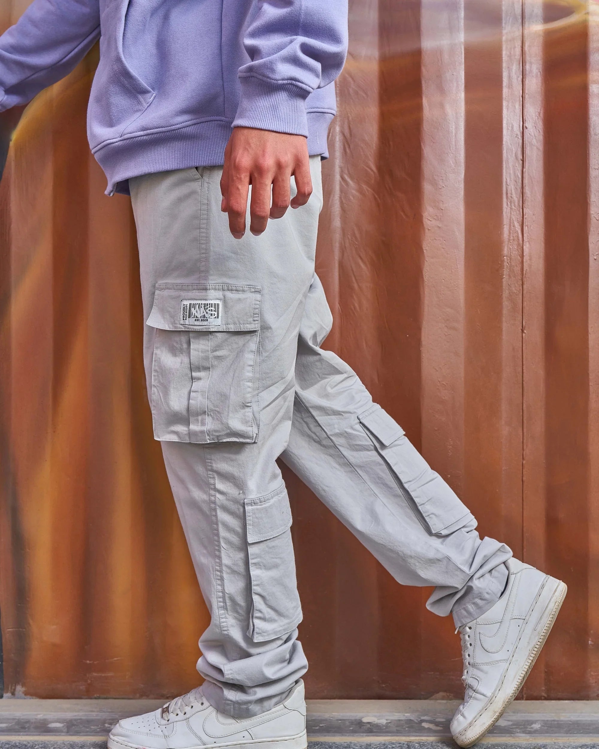 NAS Trends - Basic Unisex Cargo Pants - Grey 2