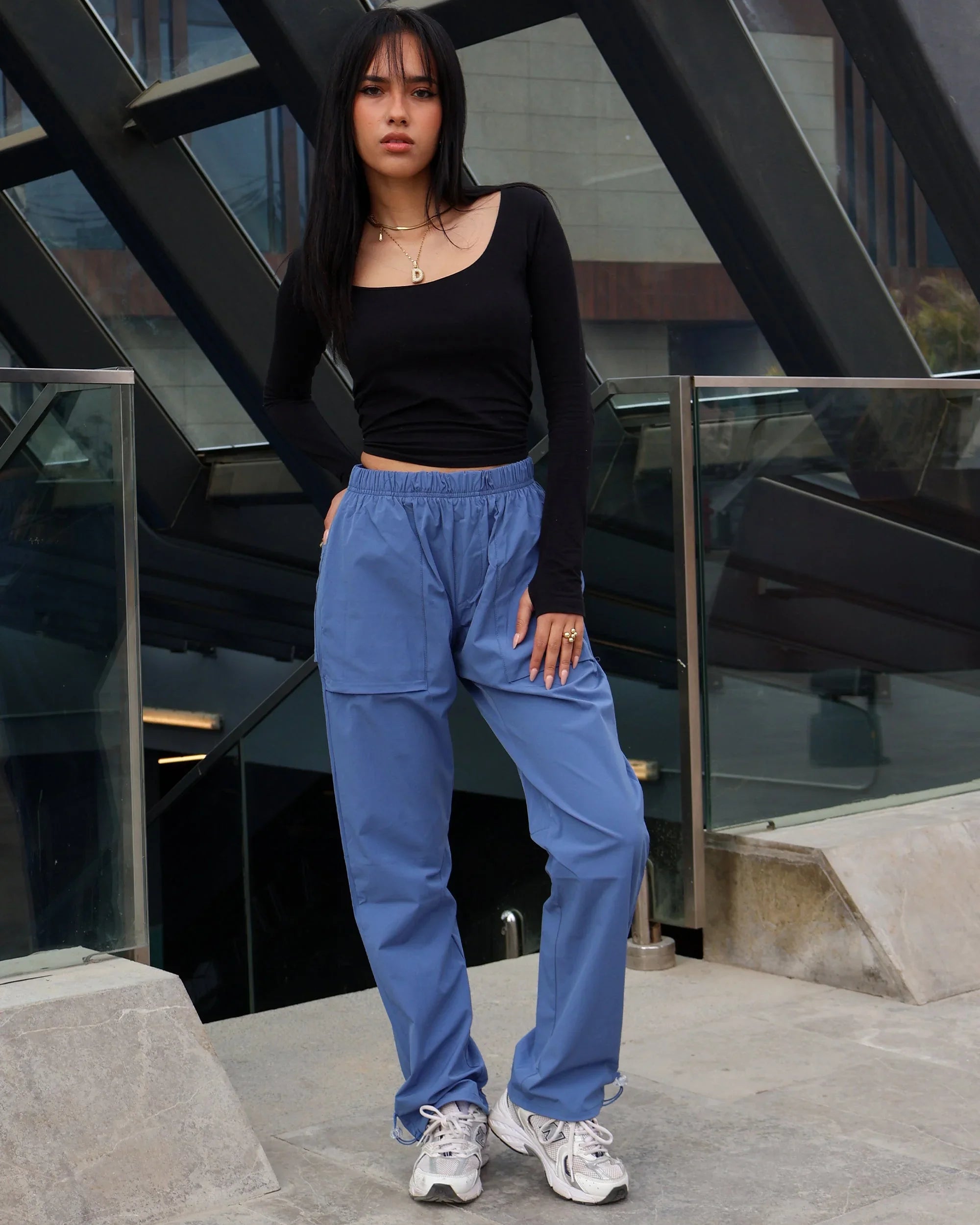 NAS Trends - Basic Women Soft Pants - Blue 3