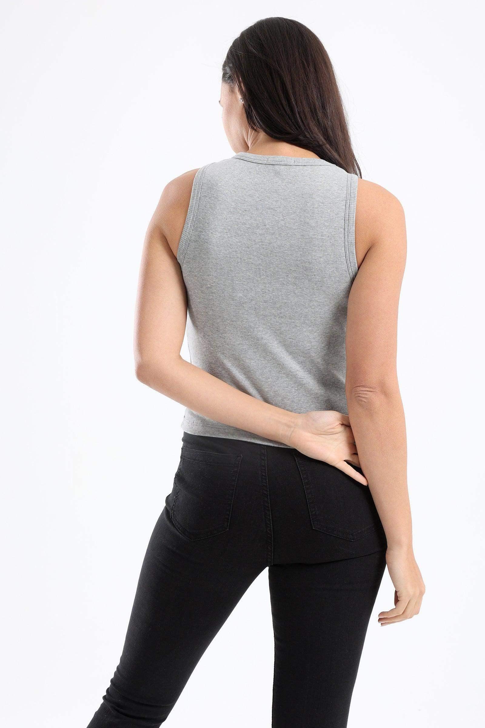 Carina - Crew Neck Ribbed Top 5