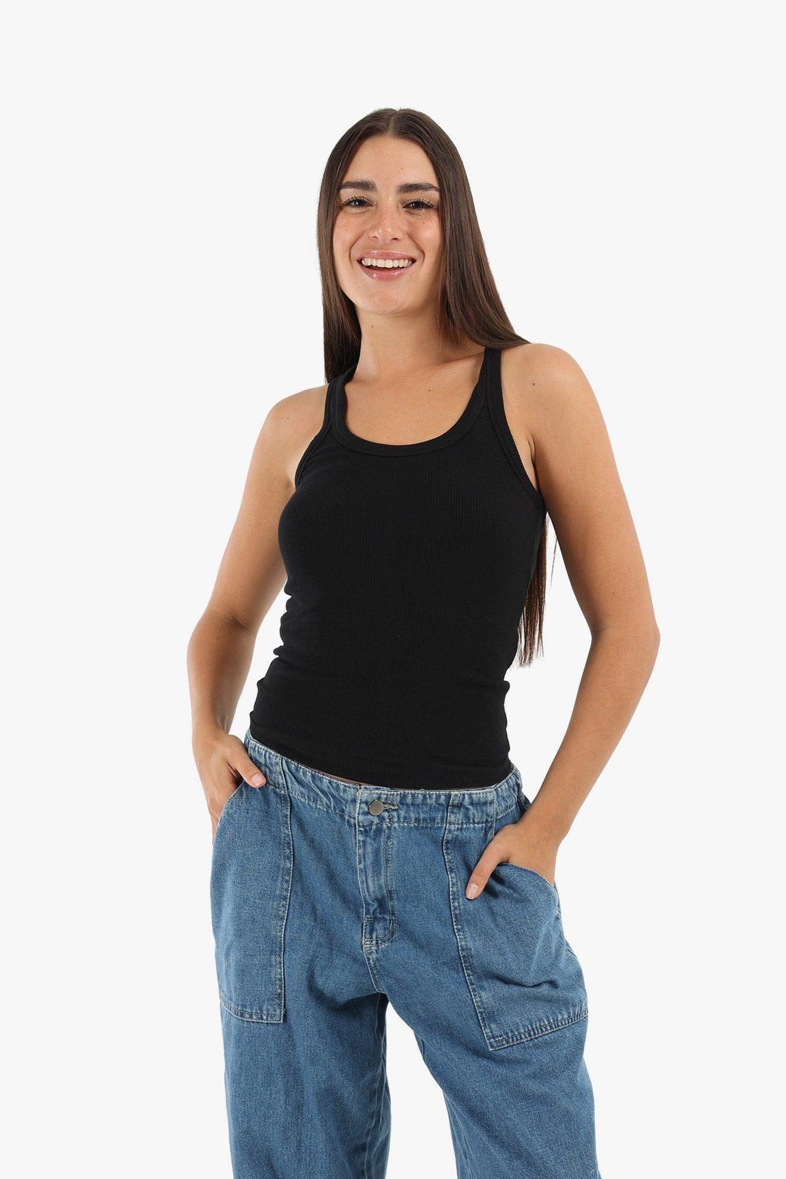 Carina - Plunge Round Neck Top 16