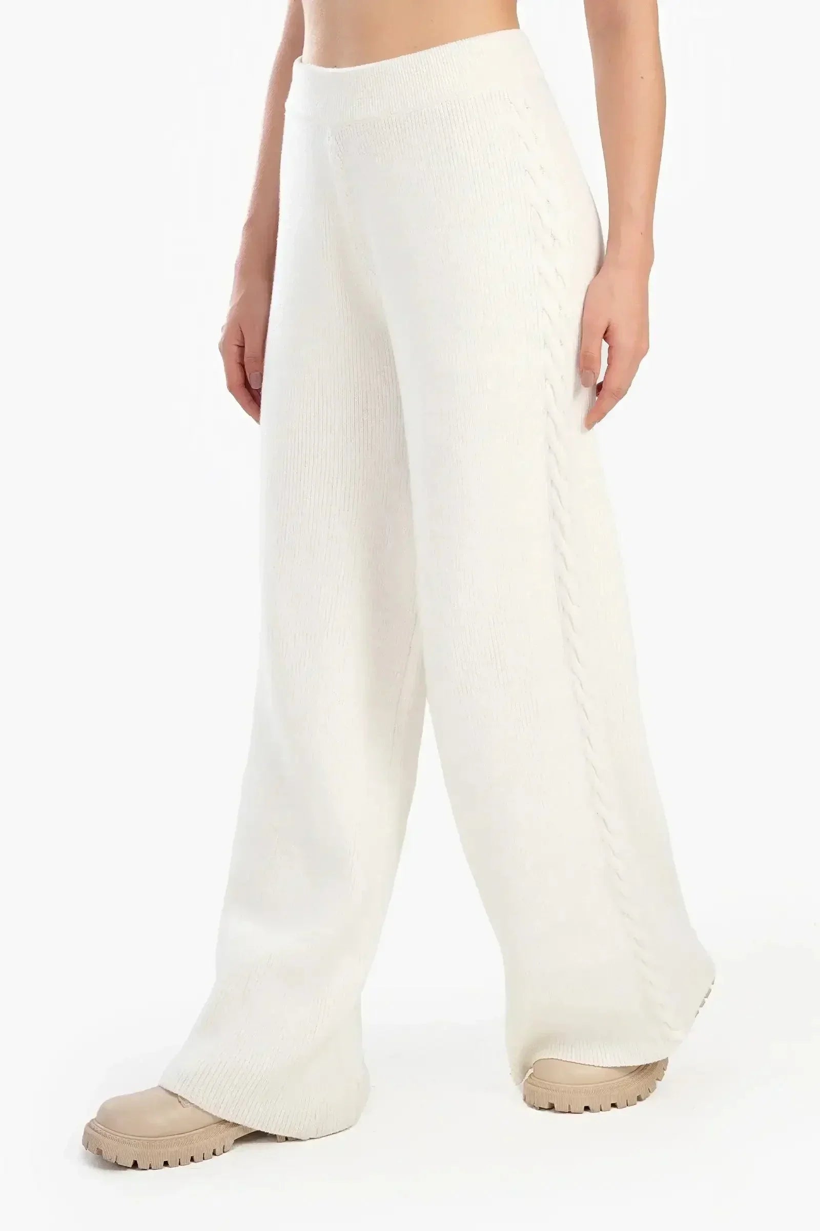 Carina - Ribbed Wool Lounge Pants 2