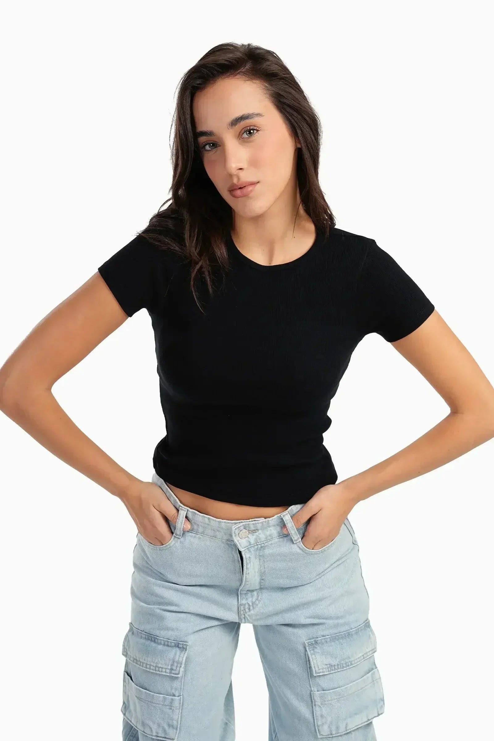 Carina - Ribbed Round Neck Top 2