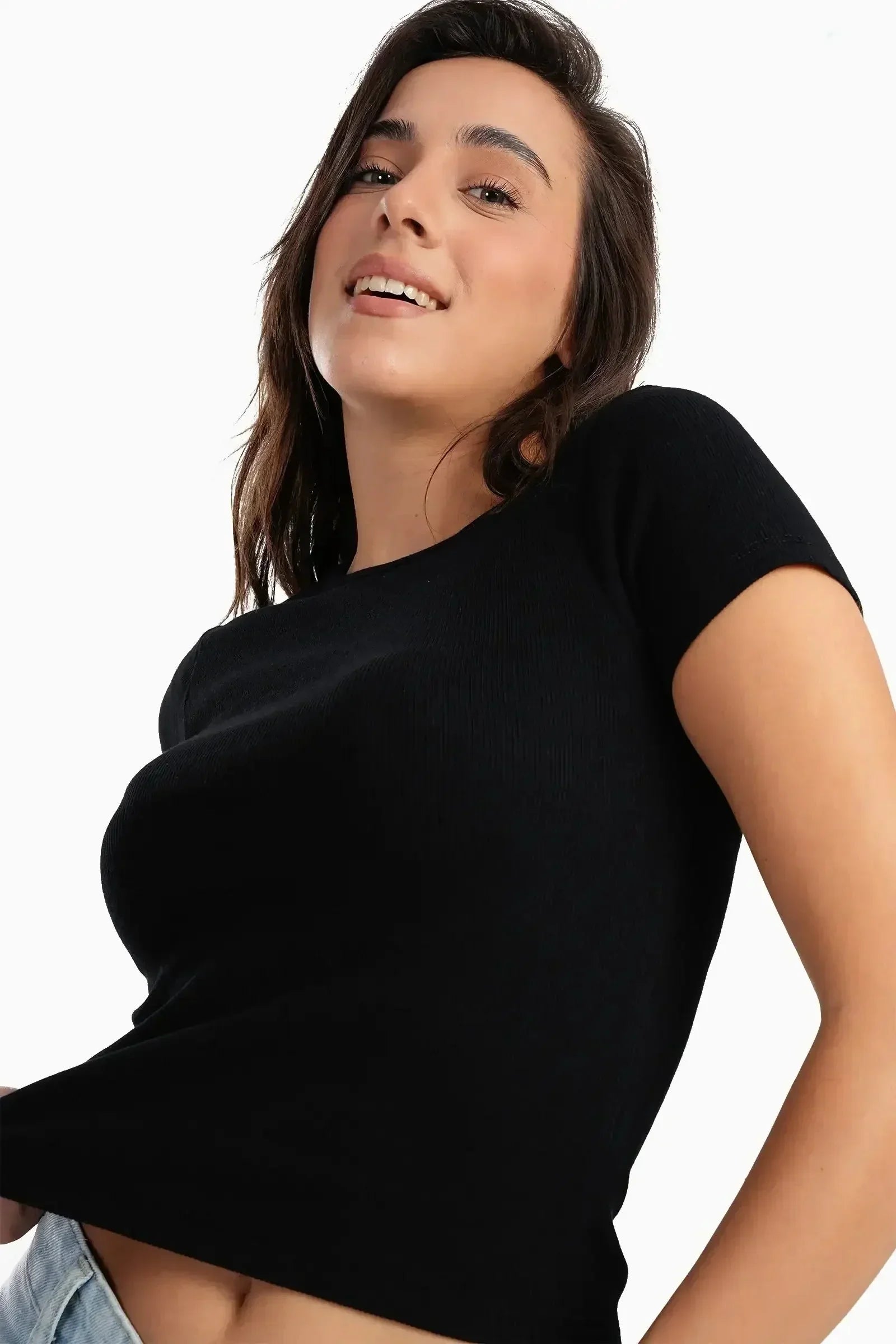 Carina - Ribbed Round Neck Top 6