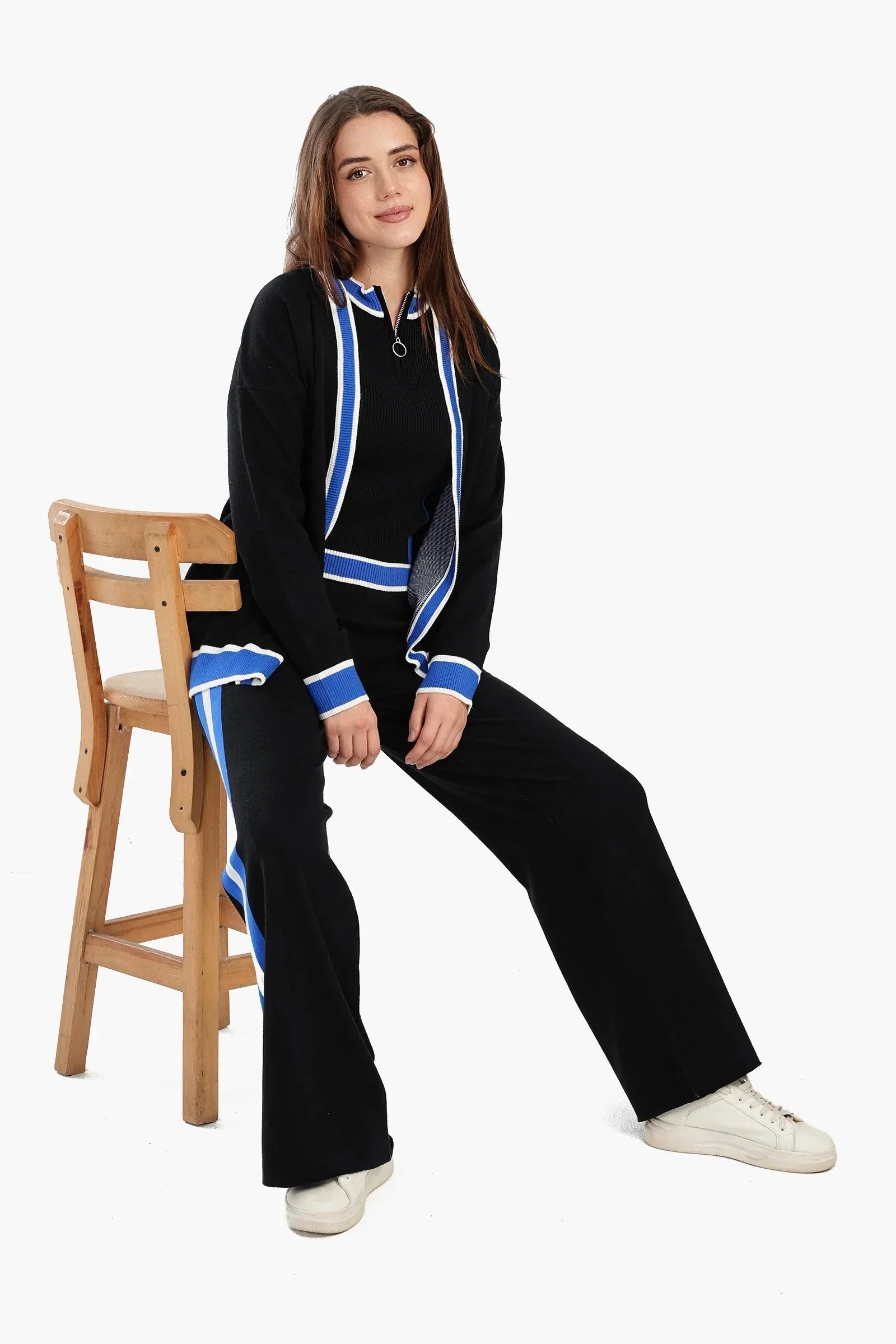 Carina - Tritone Wool Lounge Cardigan 1