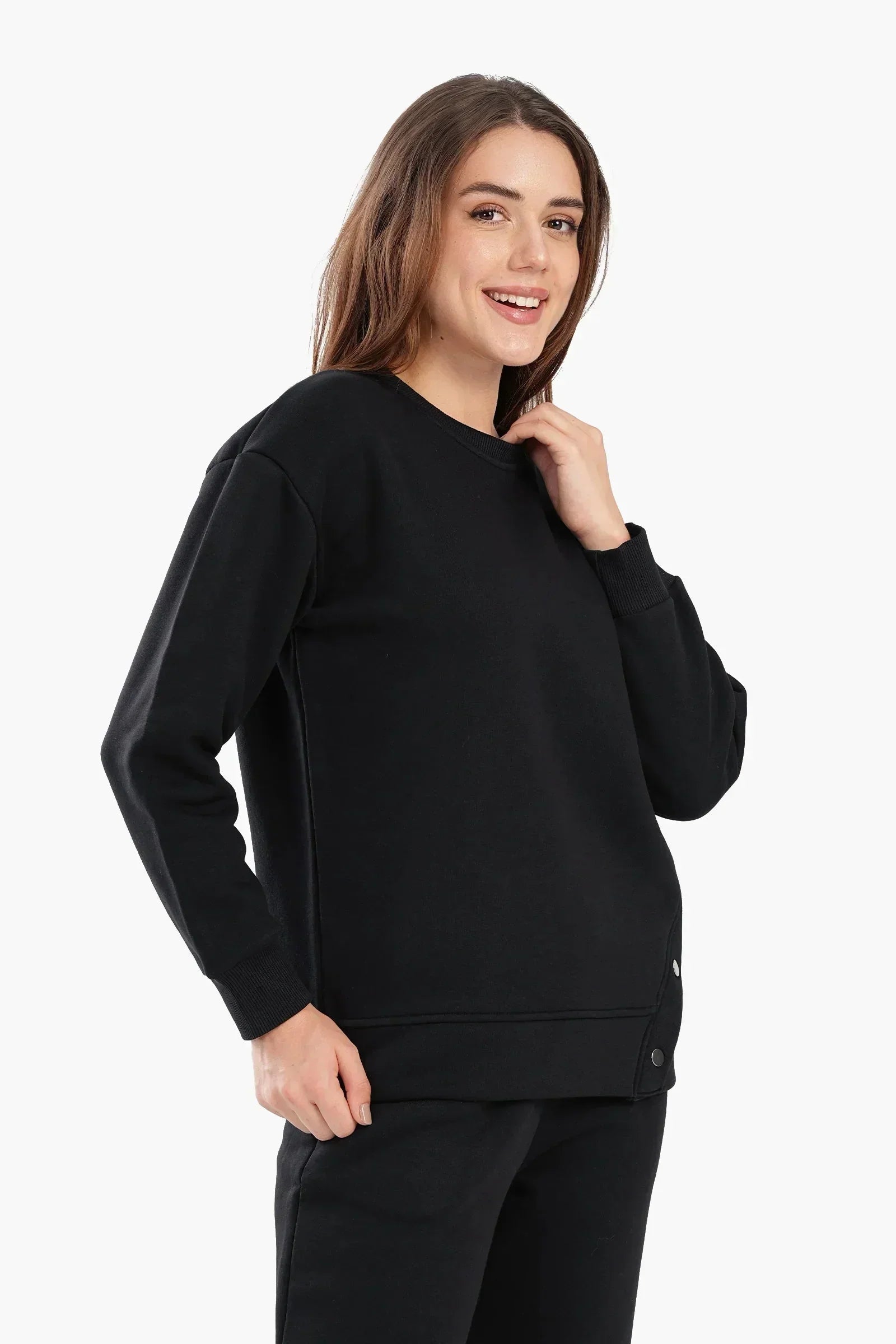 Carina - Round Neck Lounge Sweatshirt 2