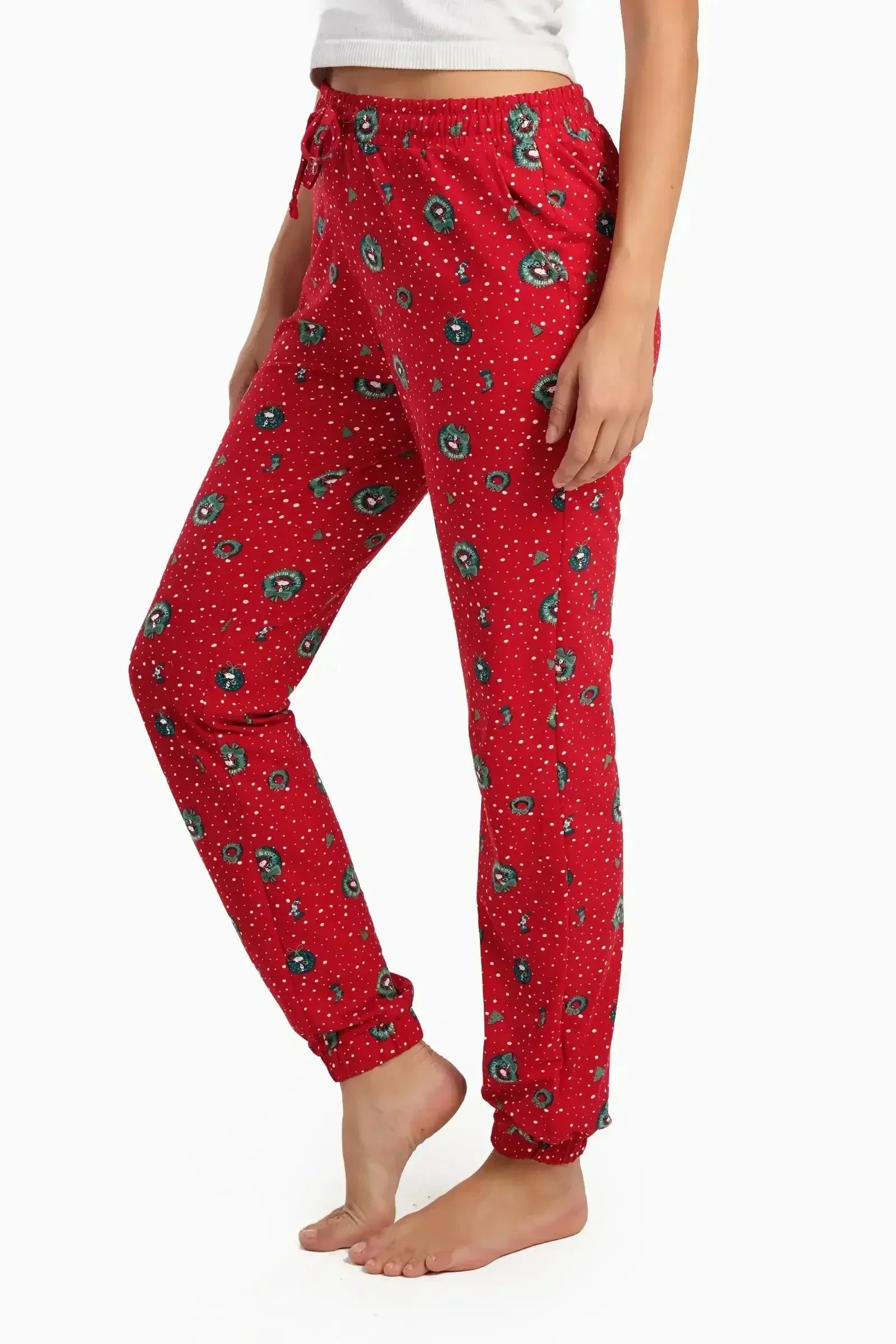 Carina - Carrot Leg Cut Pyjama Pants 3