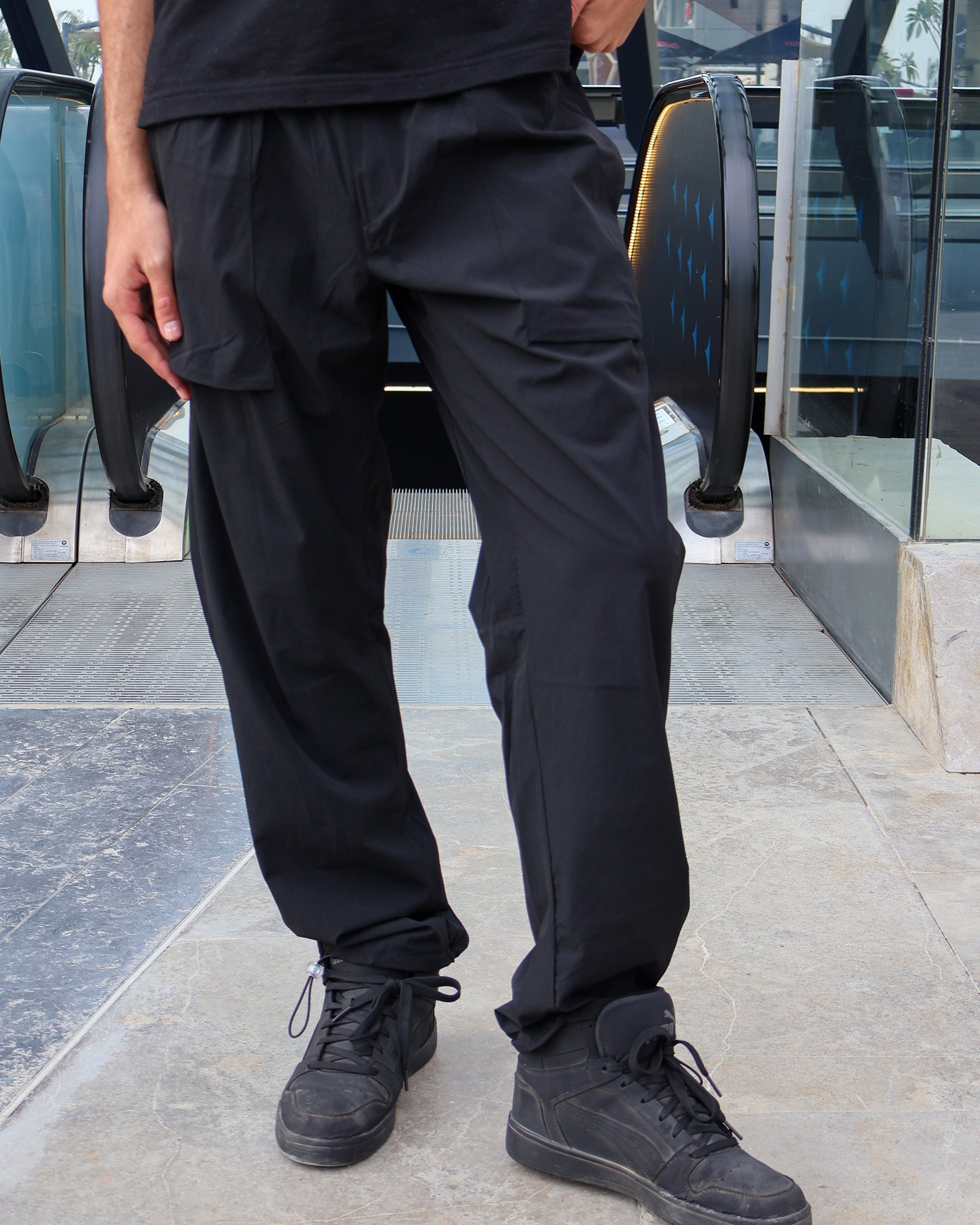 Basic Men Soft Pants - Black - NAS Trends