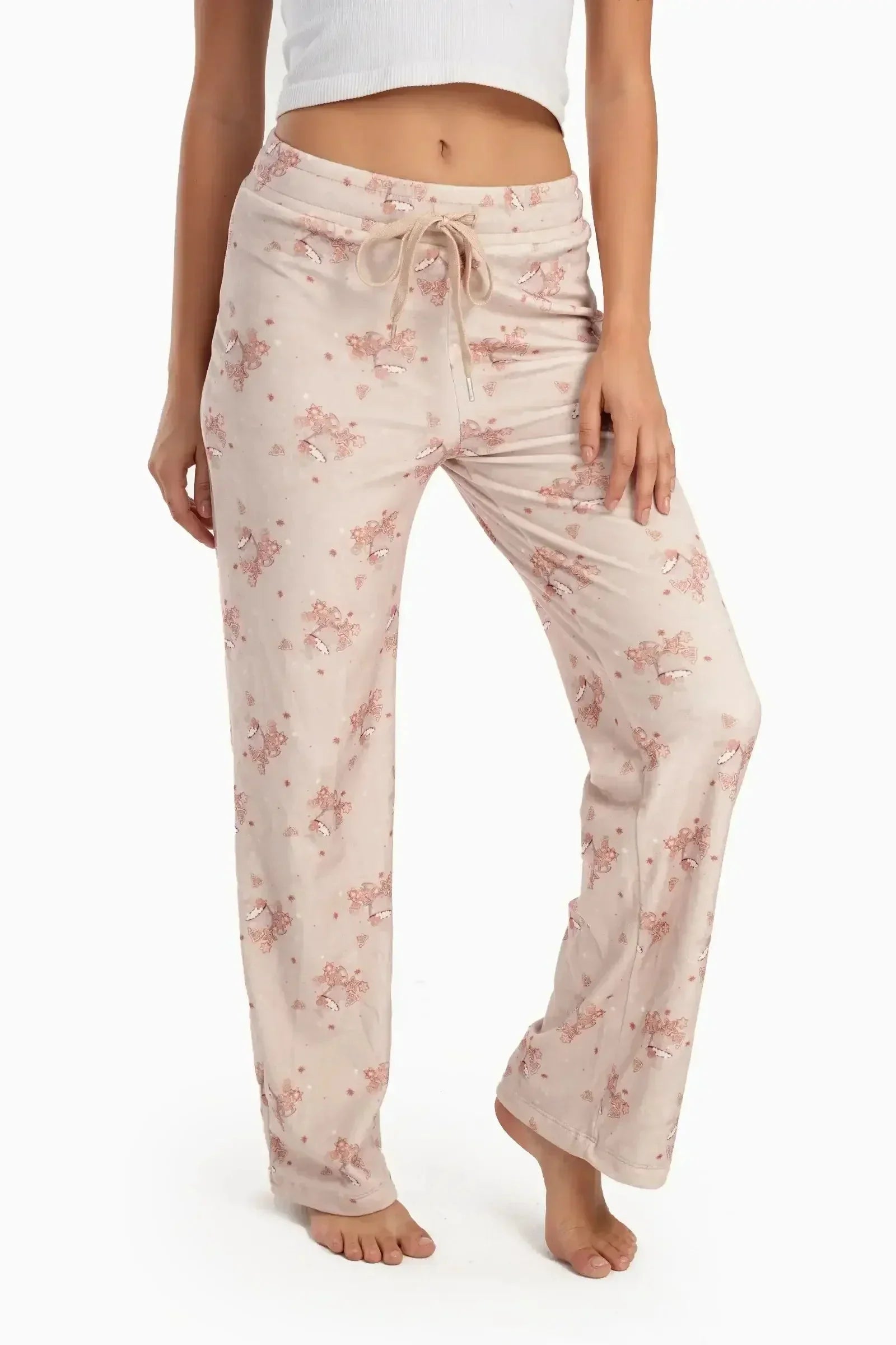 Carina - Colored Velvet Pyjama Pants 1
