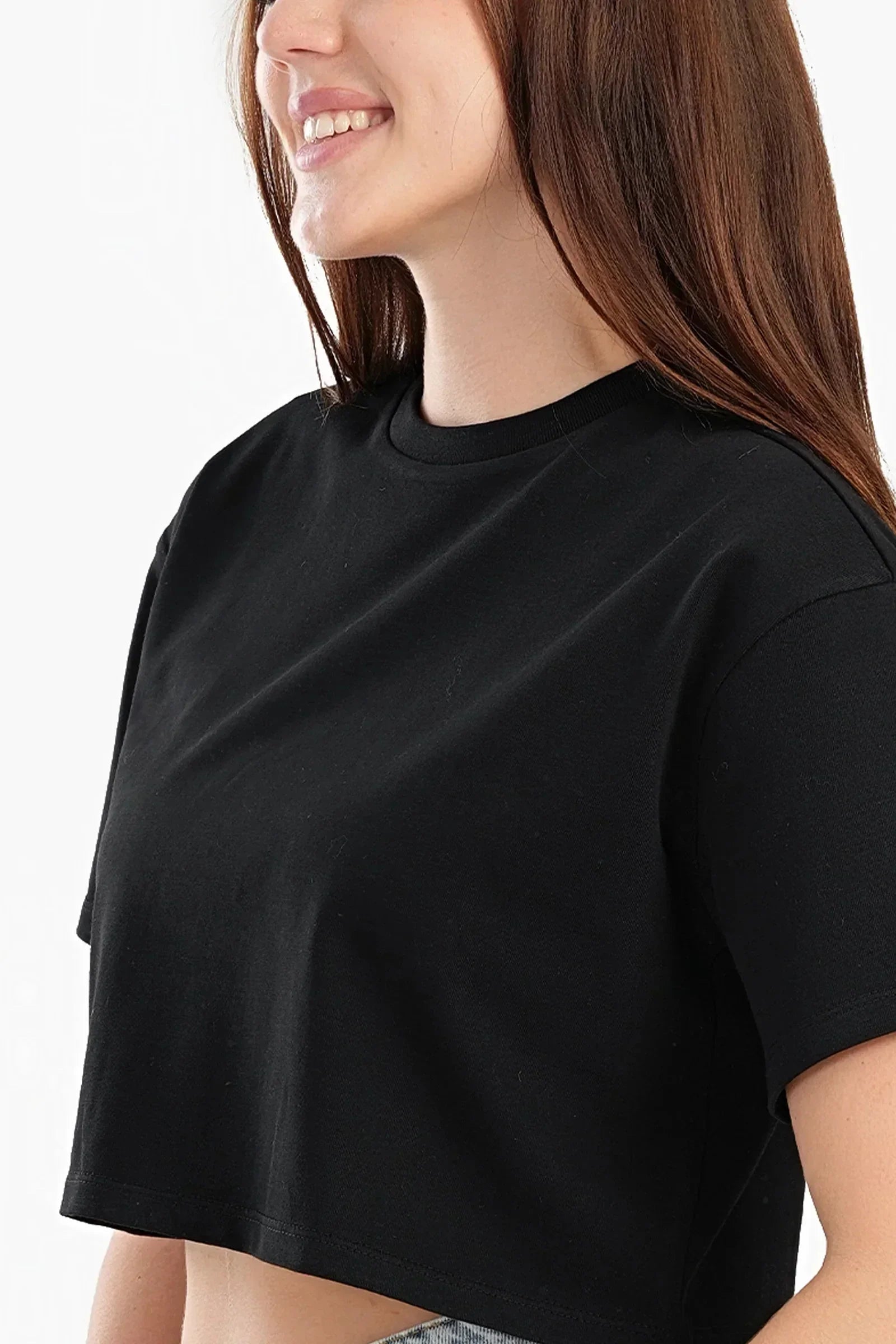 Carina - Trendy Cropped Half-Sleeve Top 4