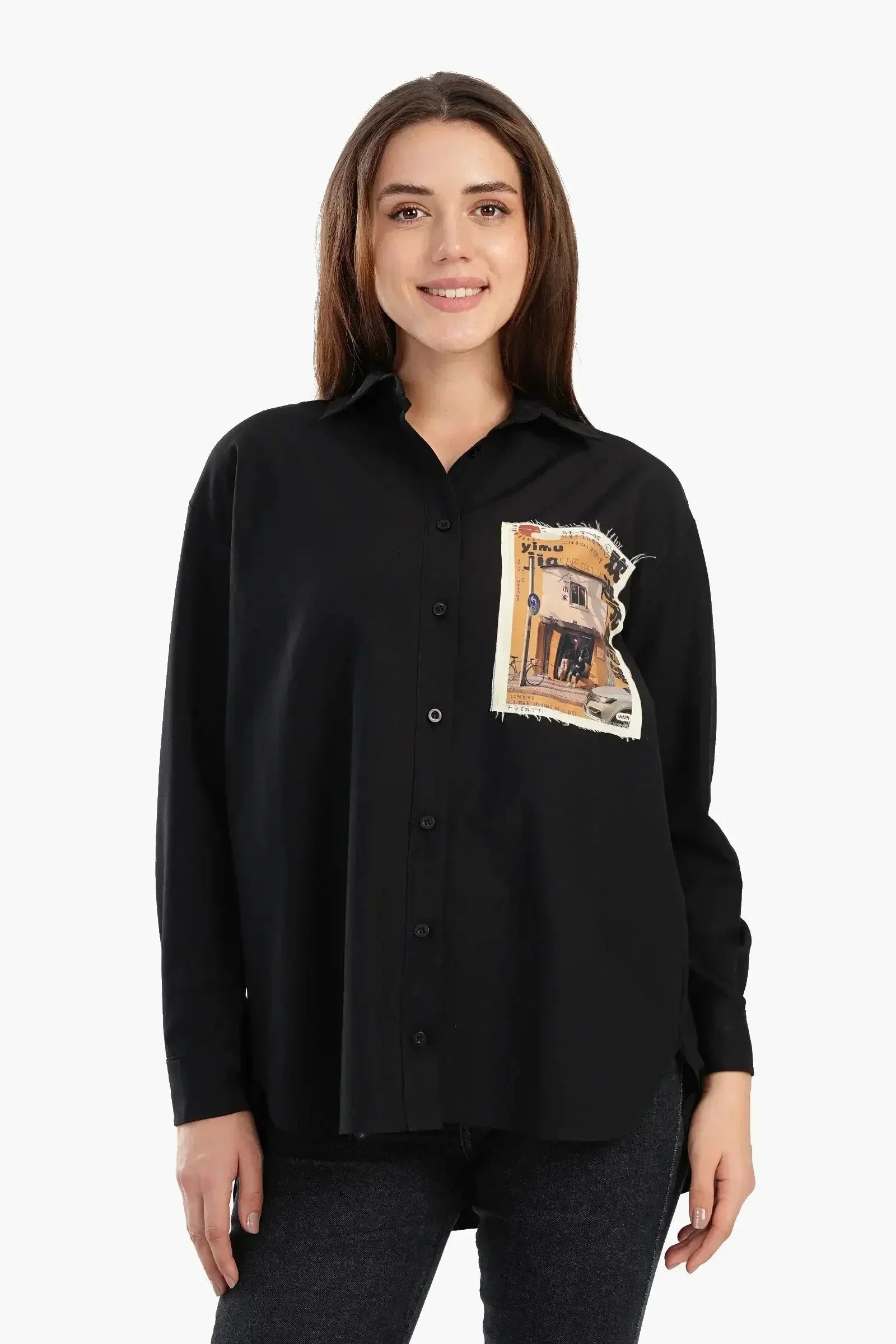 Carina - Shirt with Printed Pocket 5