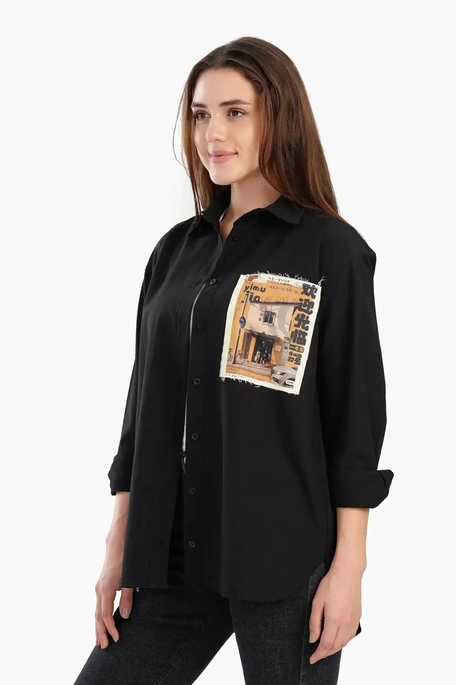 Carina - Shirt with Printed Pocket 6