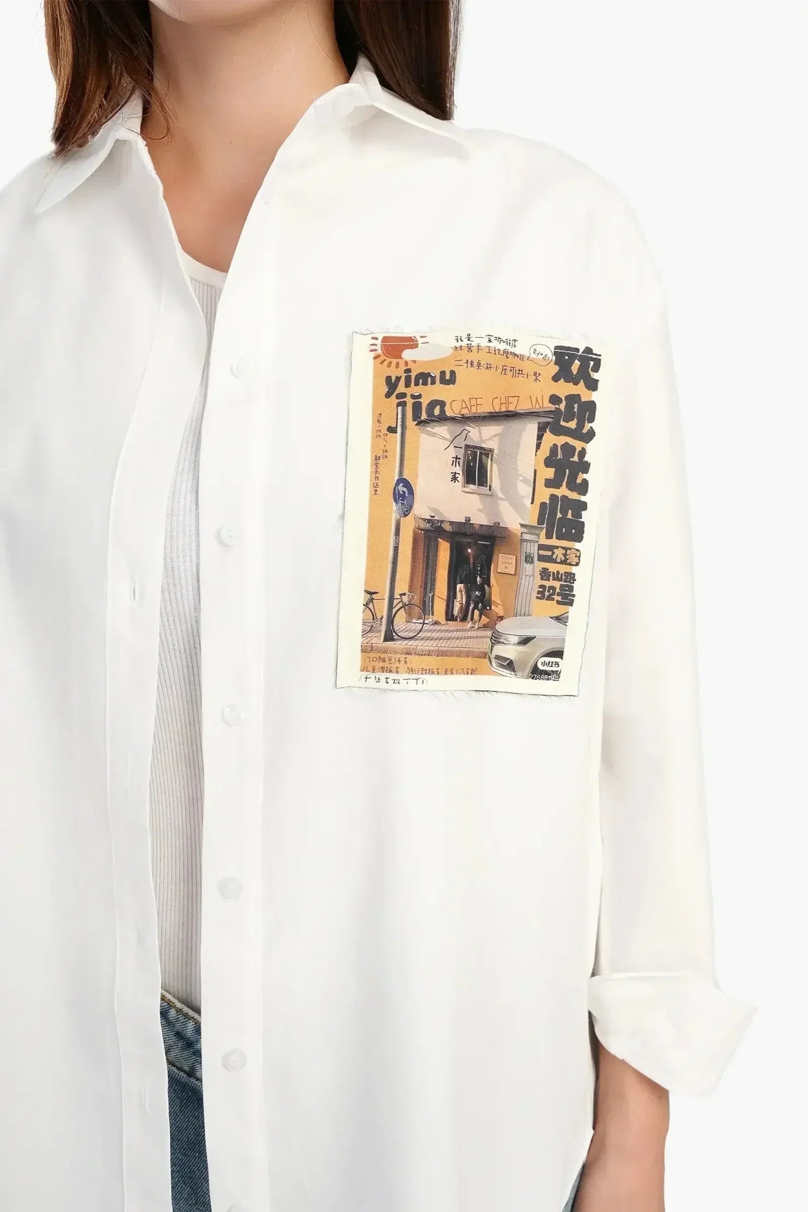 Carina - Shirt with Printed Pocket 4