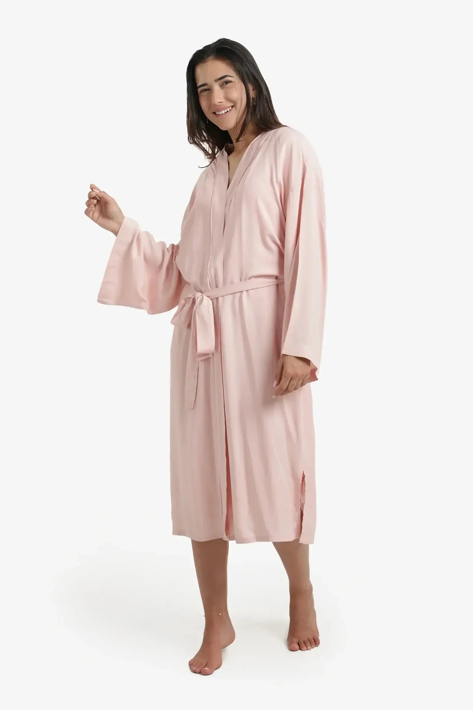 Carina - Printed Back Viscose Robe 1