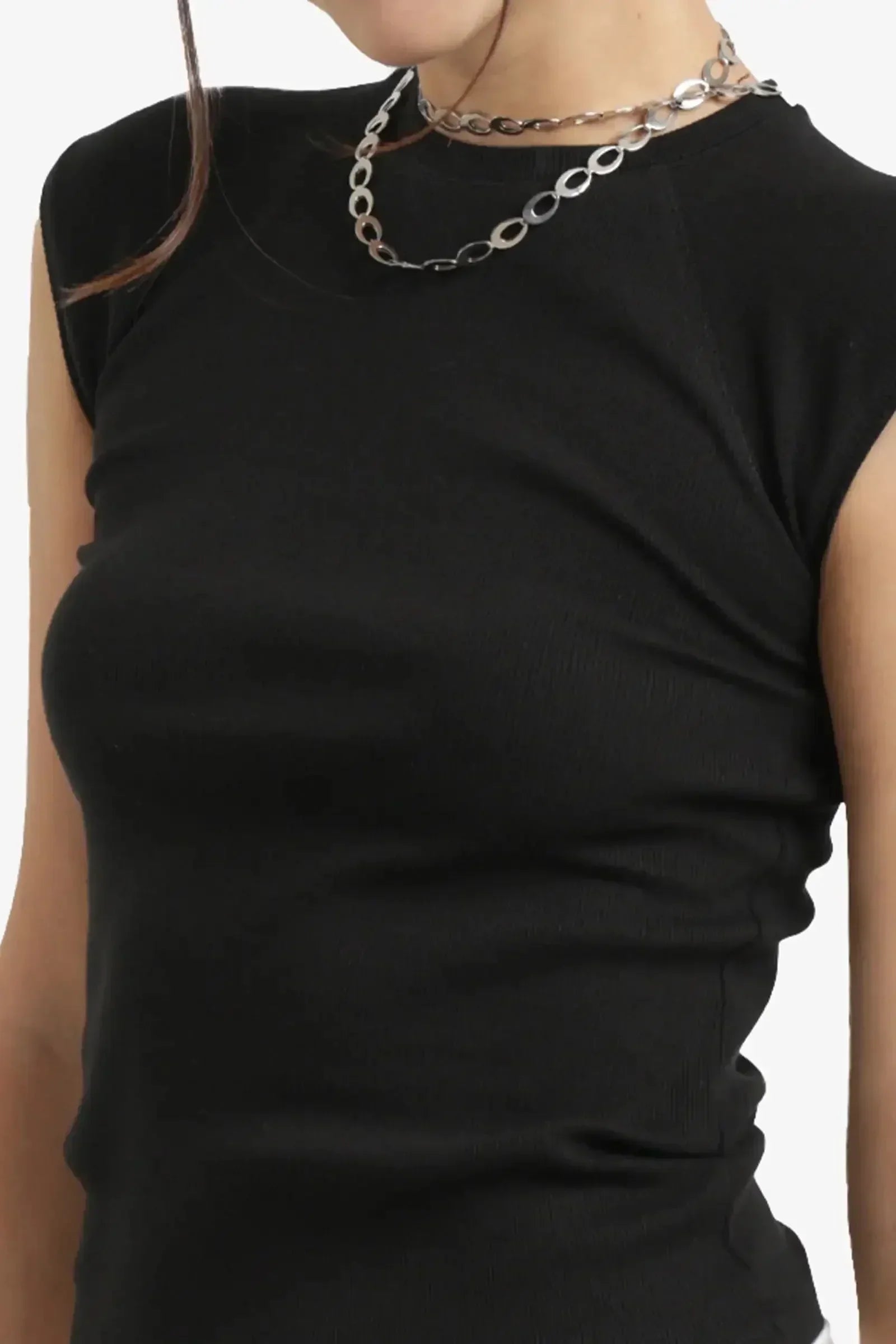 Carina - Ribbed Cap Sleeves Top 4