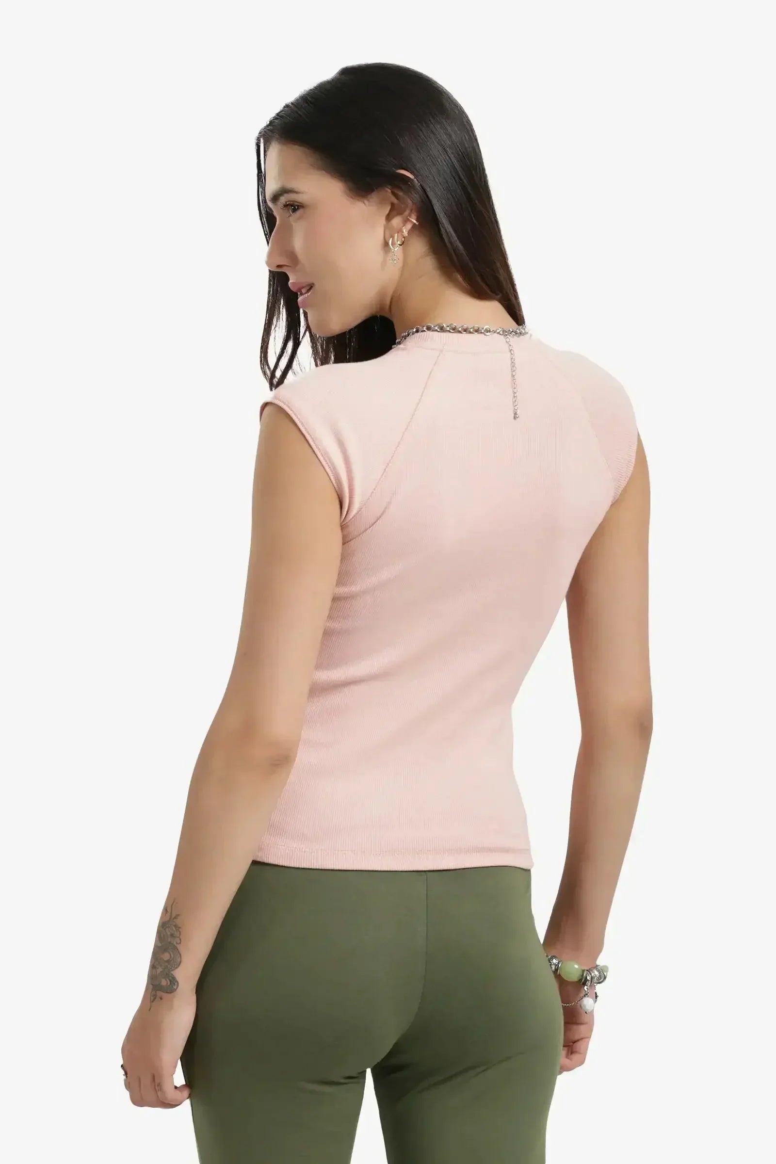 Carina - Ribbed Cap Sleeves Top 7