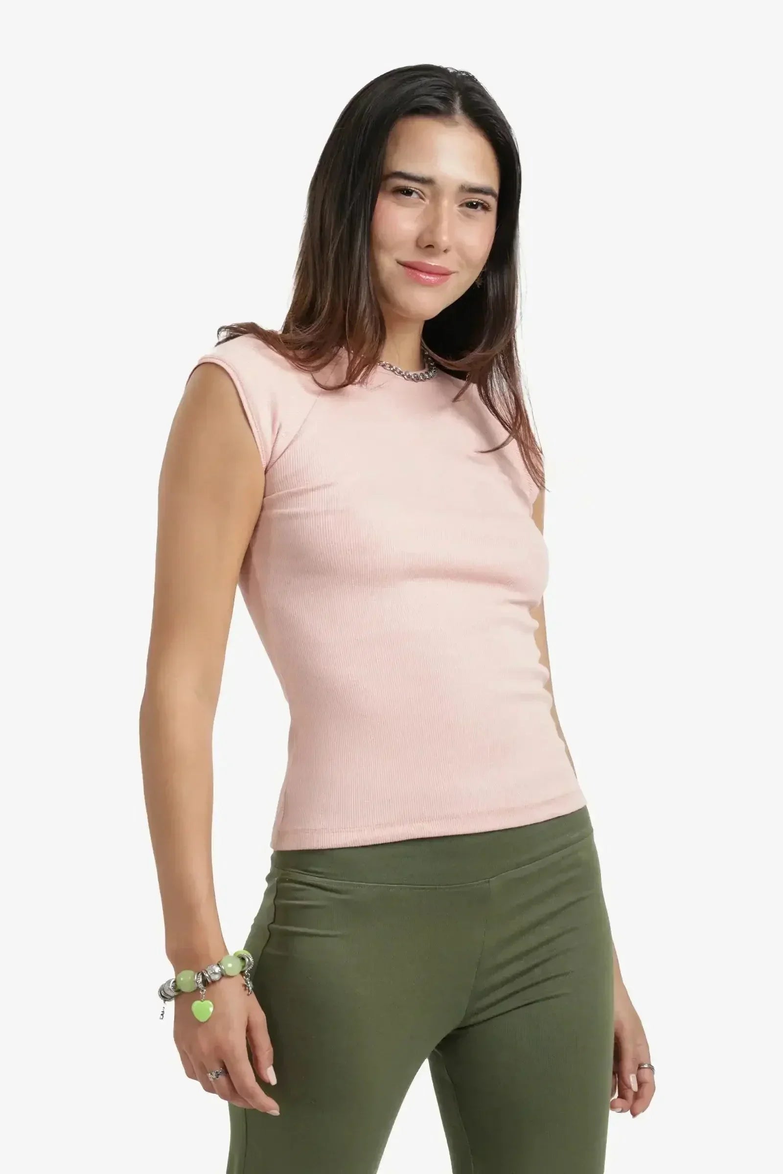 Carina - Ribbed Cap Sleeves Top 5