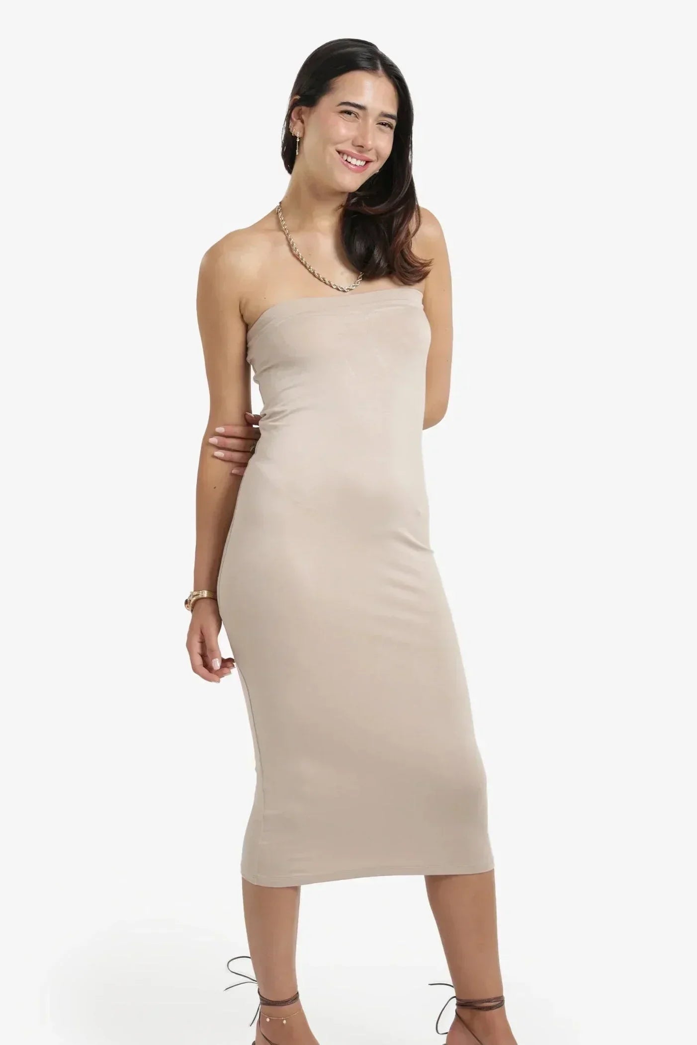 Carina - Strapless Slim Dress 14