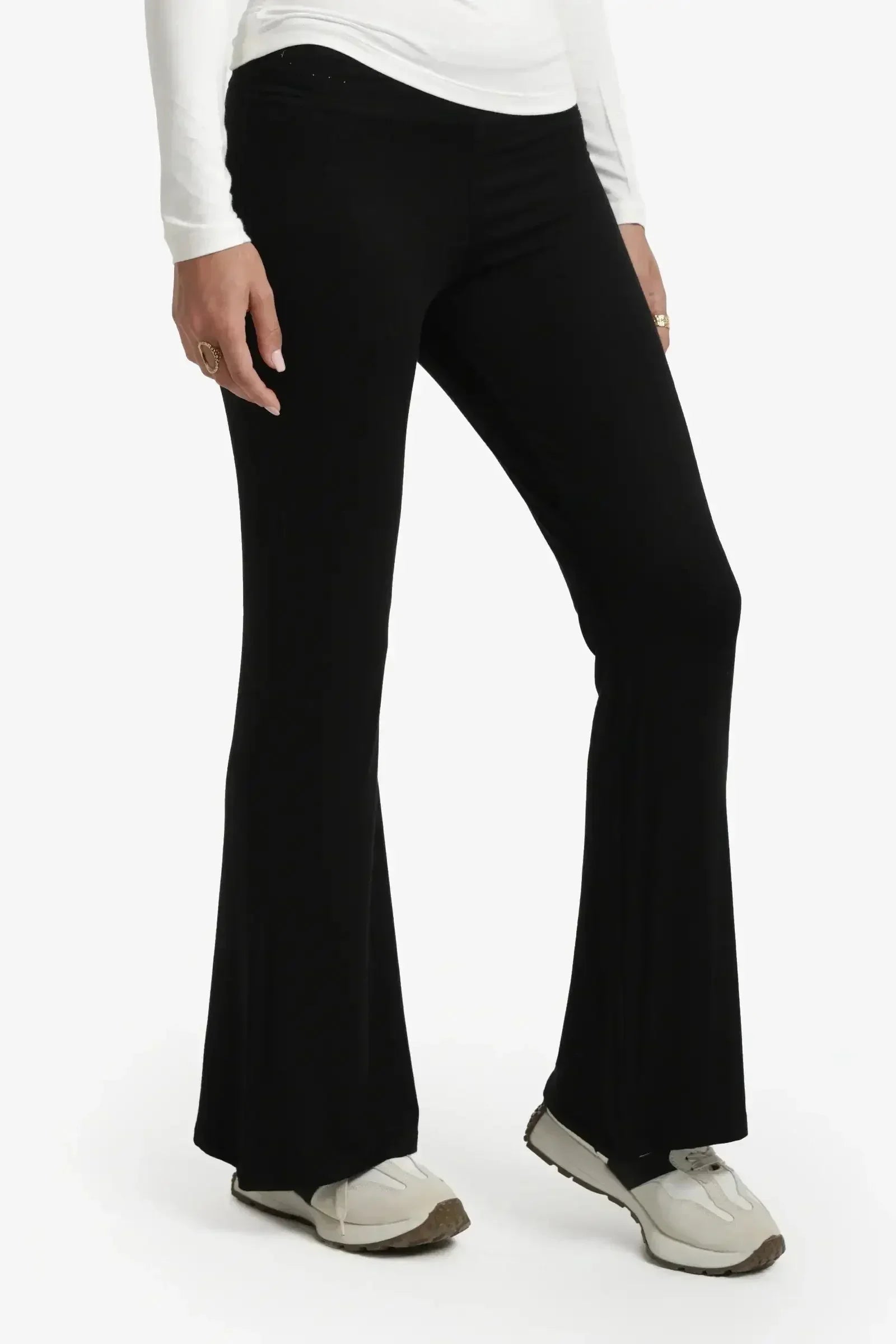Carina - Elastic Waist Flare Pants 16
