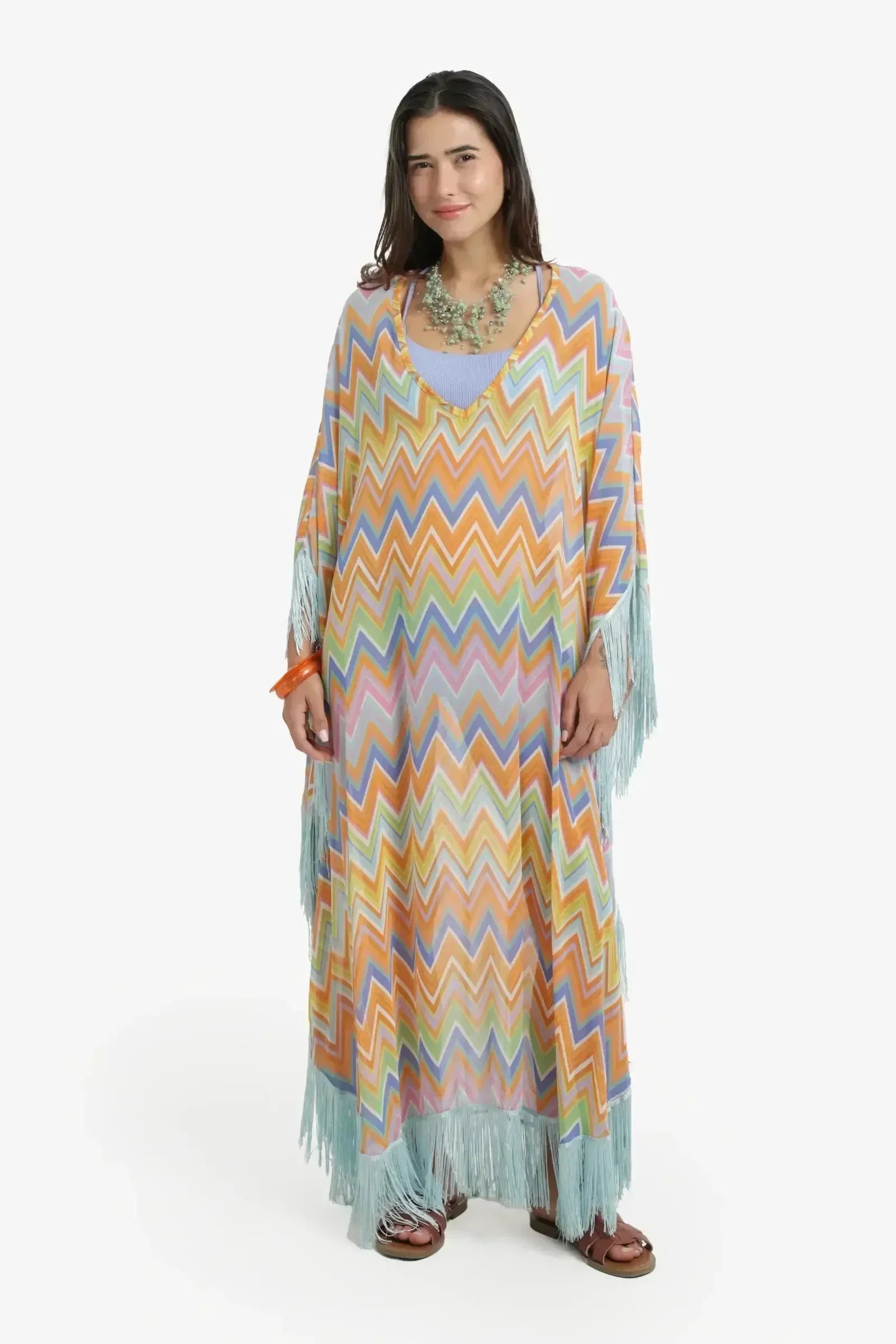 Carina - Relaxed Zigzag Beach Dress 2