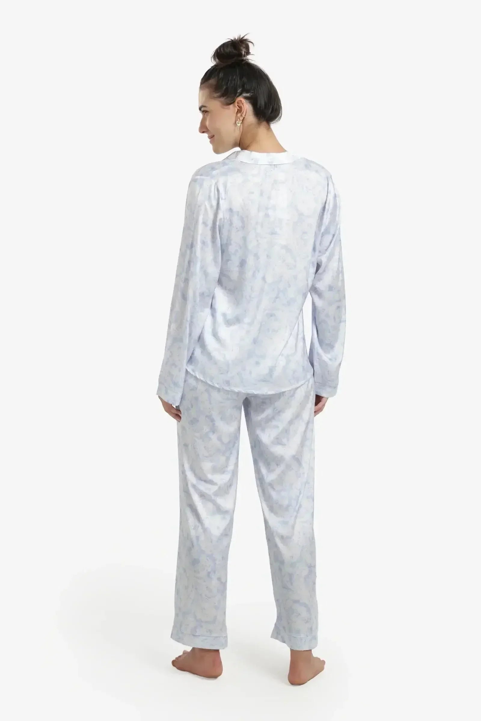 Carina - Blue & White Pyjama Set 3