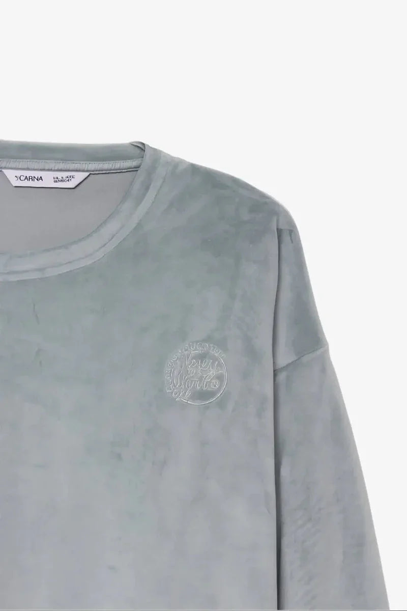 Carina - Embroidered Logo Pyjama Set 18