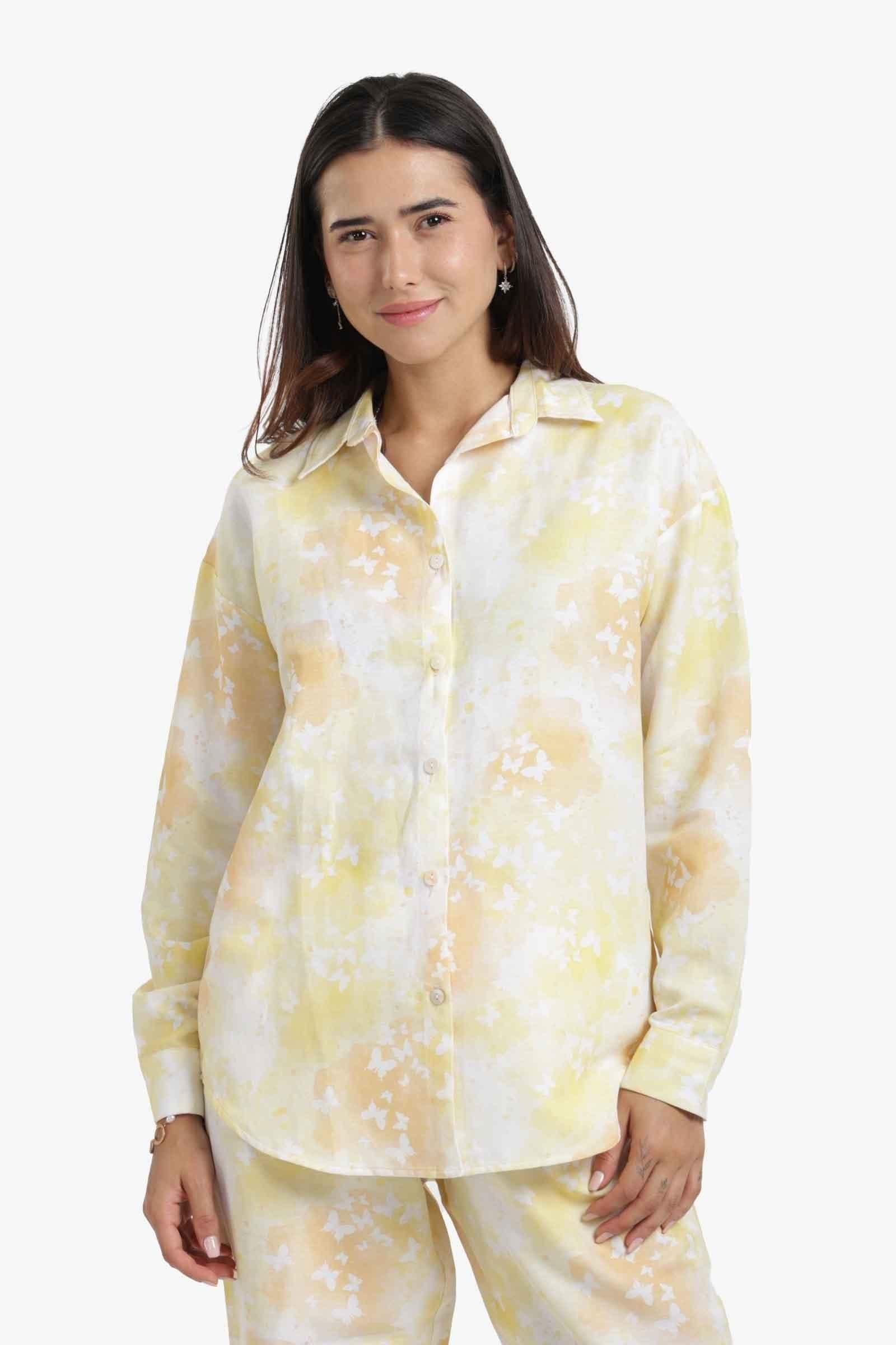 Carina - Self Pattern Beach Shirt 2