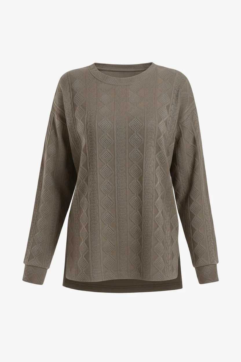 Carina - Self-Pattern Relaxed Pyjama Set 13