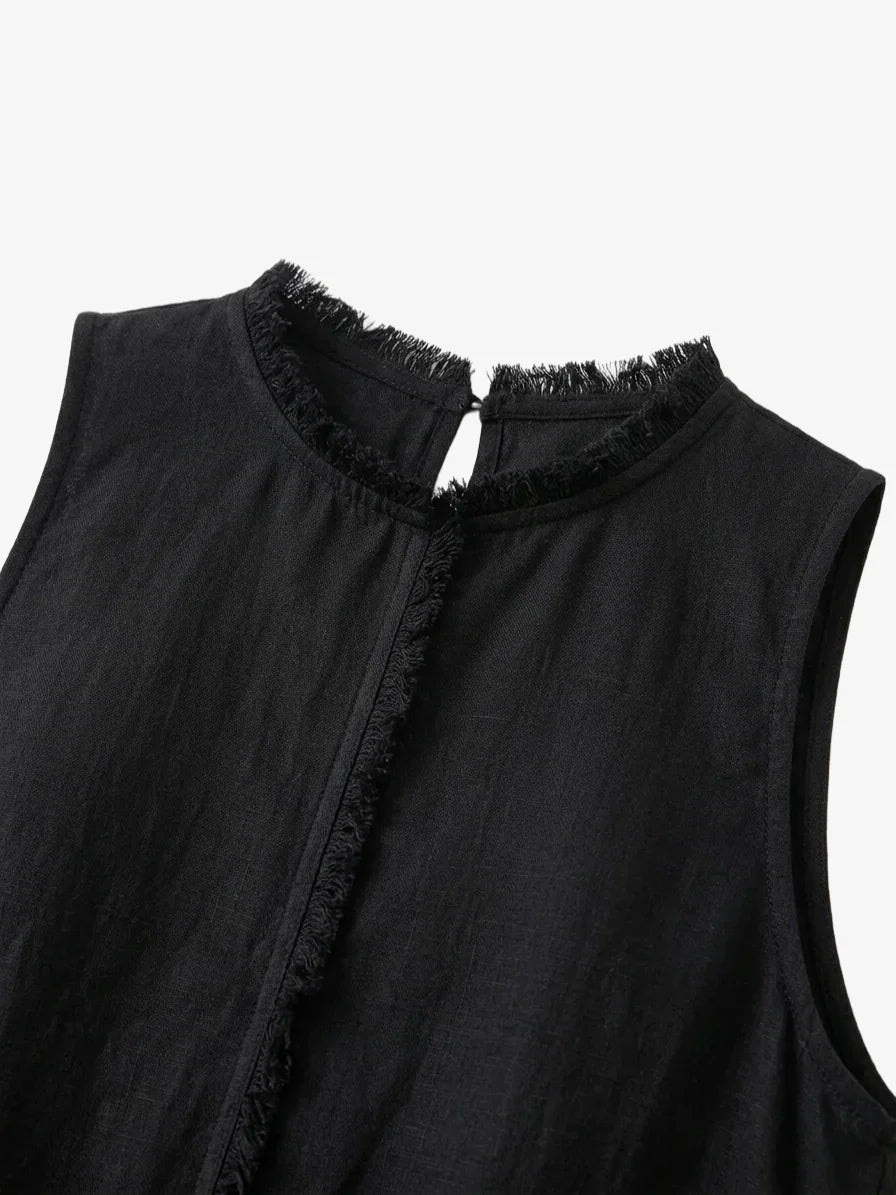 Frayed-Edge Lounge Dress - Carina 8