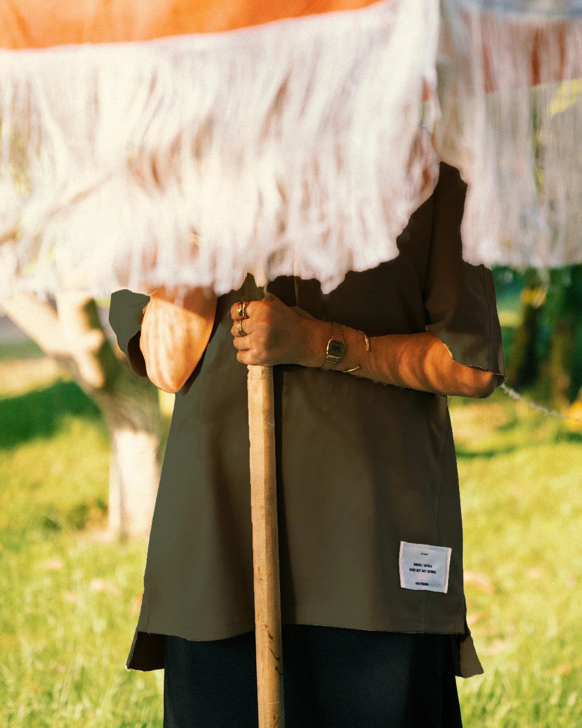 NAS Trends - Stitched Basic Unisex Oversized SS T-Shirt - Olive 2