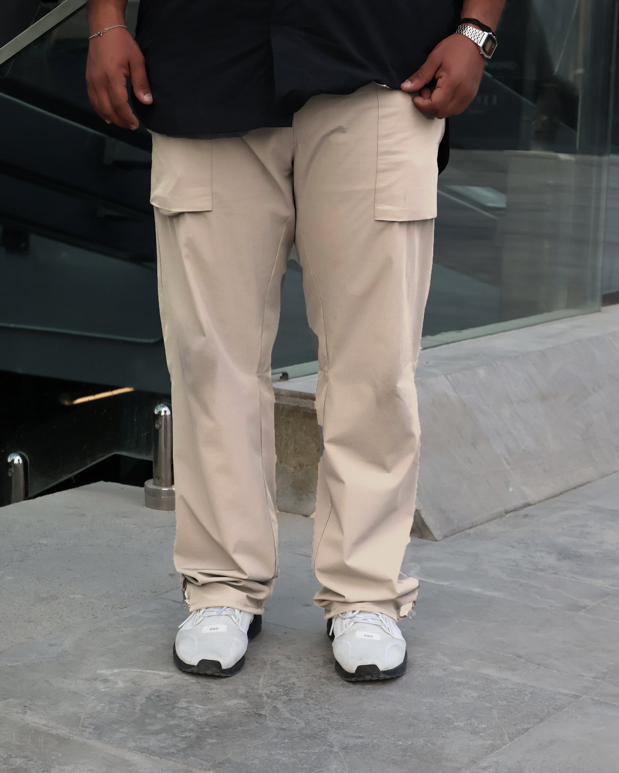 Basic Men Soft Pants - Beige - NAS Trends