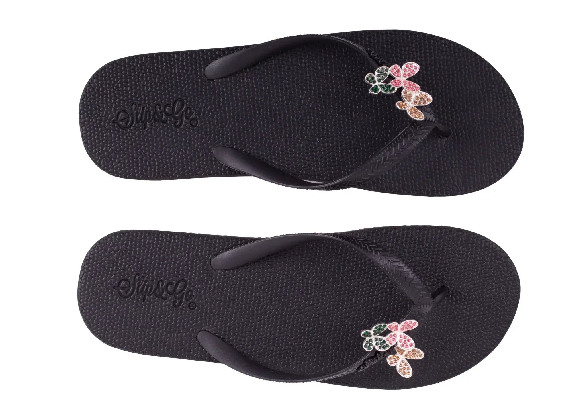 Slip&Go - Three Butterflies Premium Women’s Elegant Slipper 1