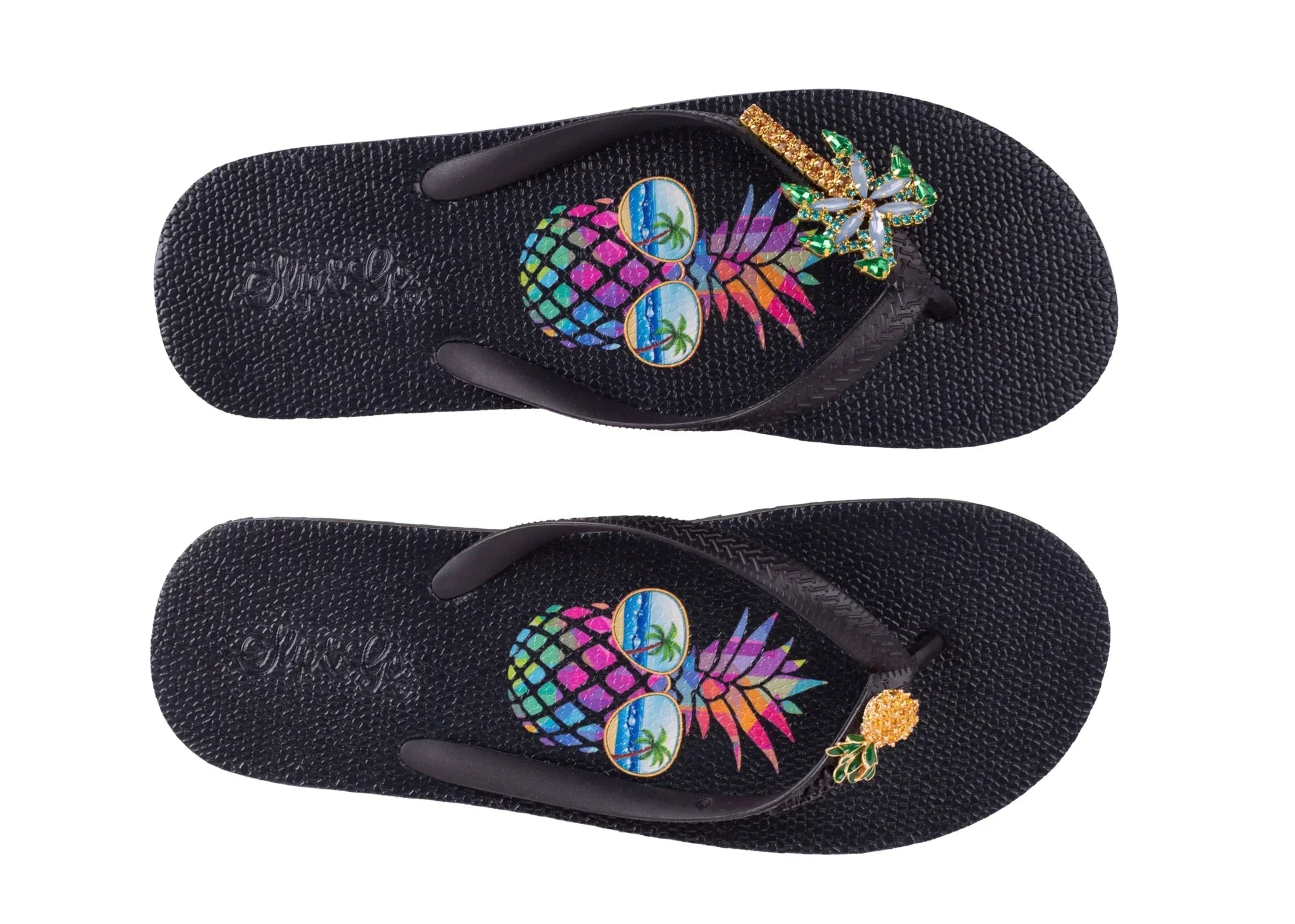 Slip&Go - Pineapple & Palm Premium Women’s Slipper 1