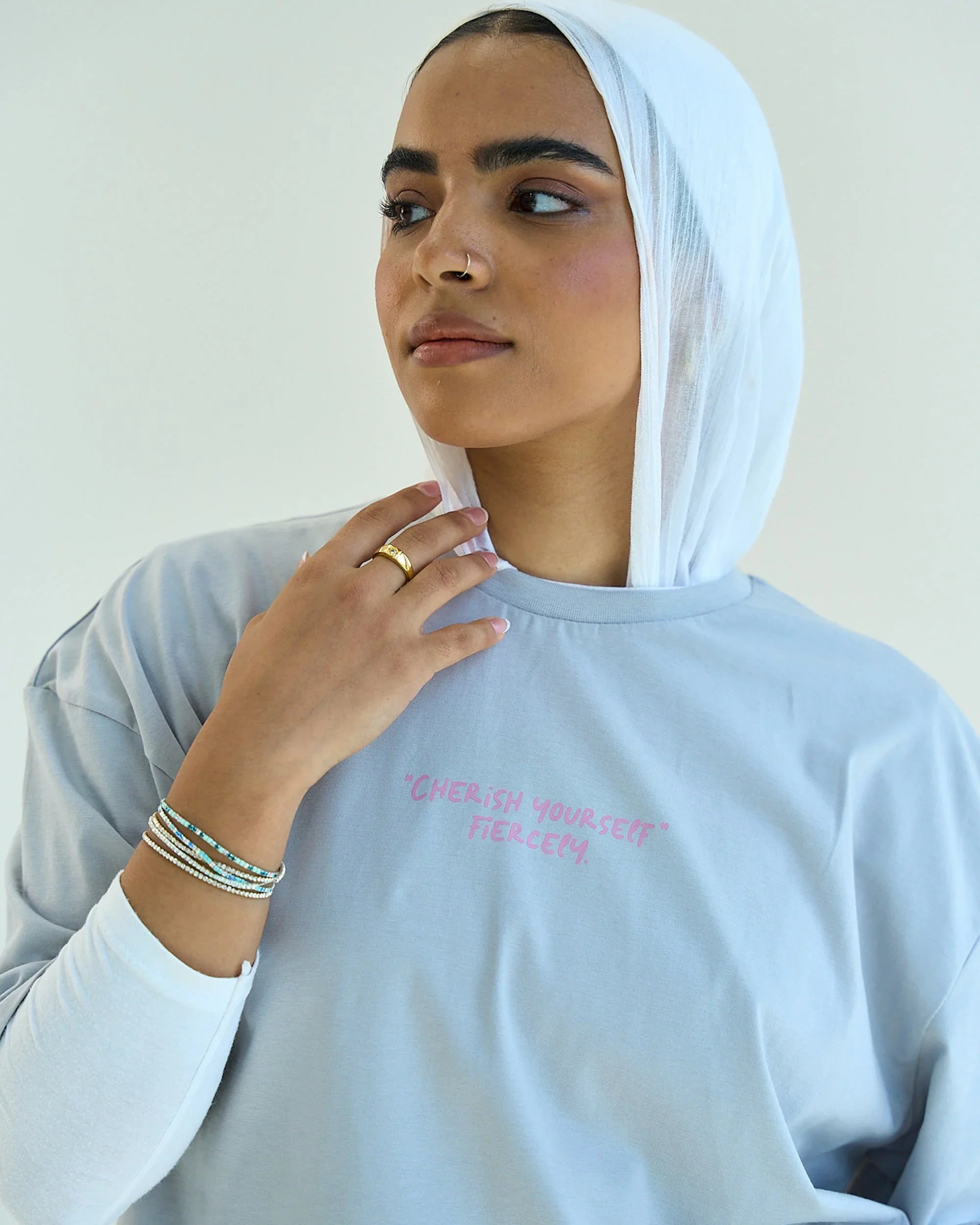 NAS Trends - Whispers Unisex Oversized SS T-Shirt - Grey 3