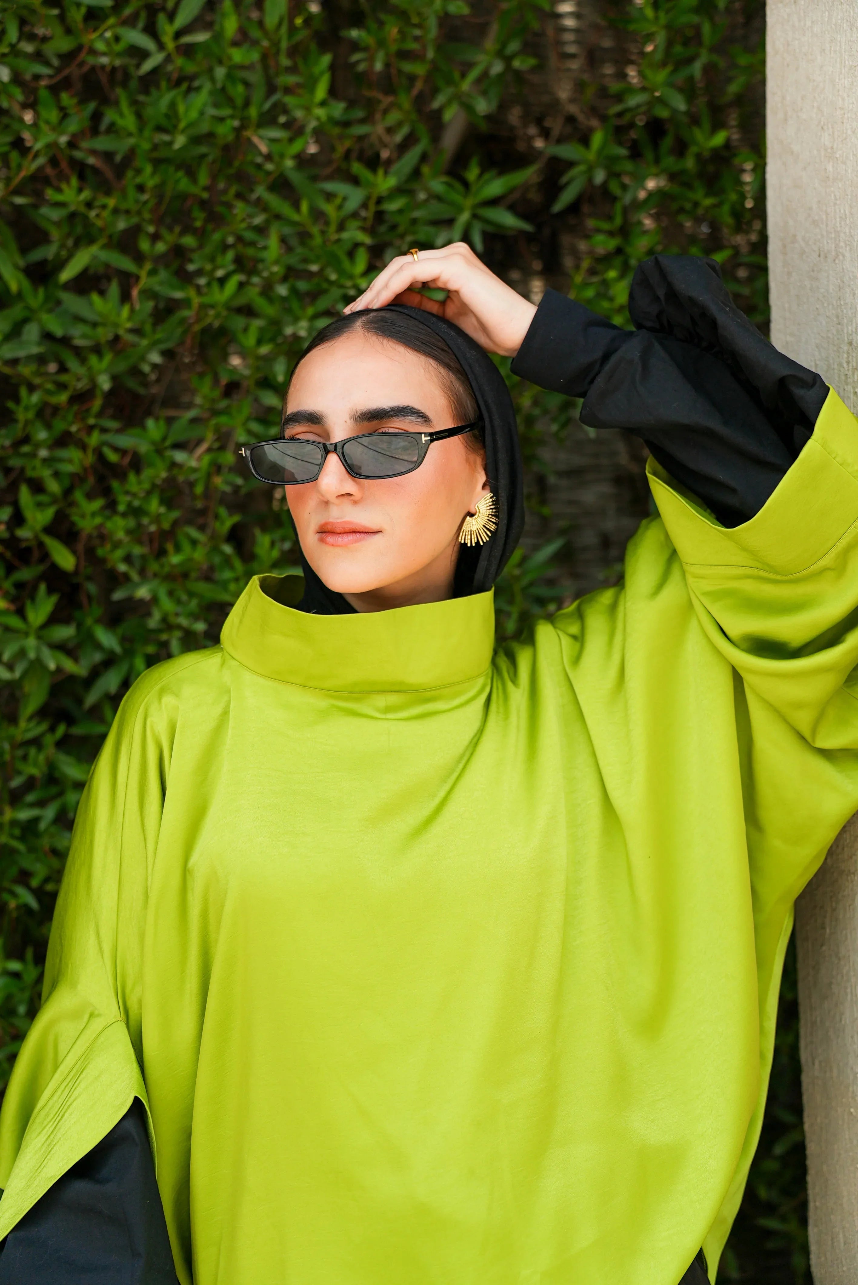 Dress Code - lime green blouse 5