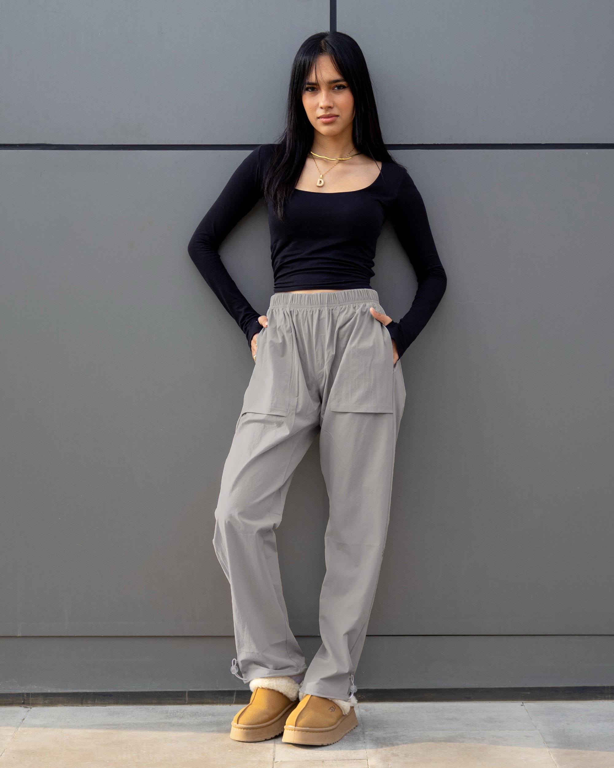 Basic Women Soft Pants - Grey - NAS Trends 2