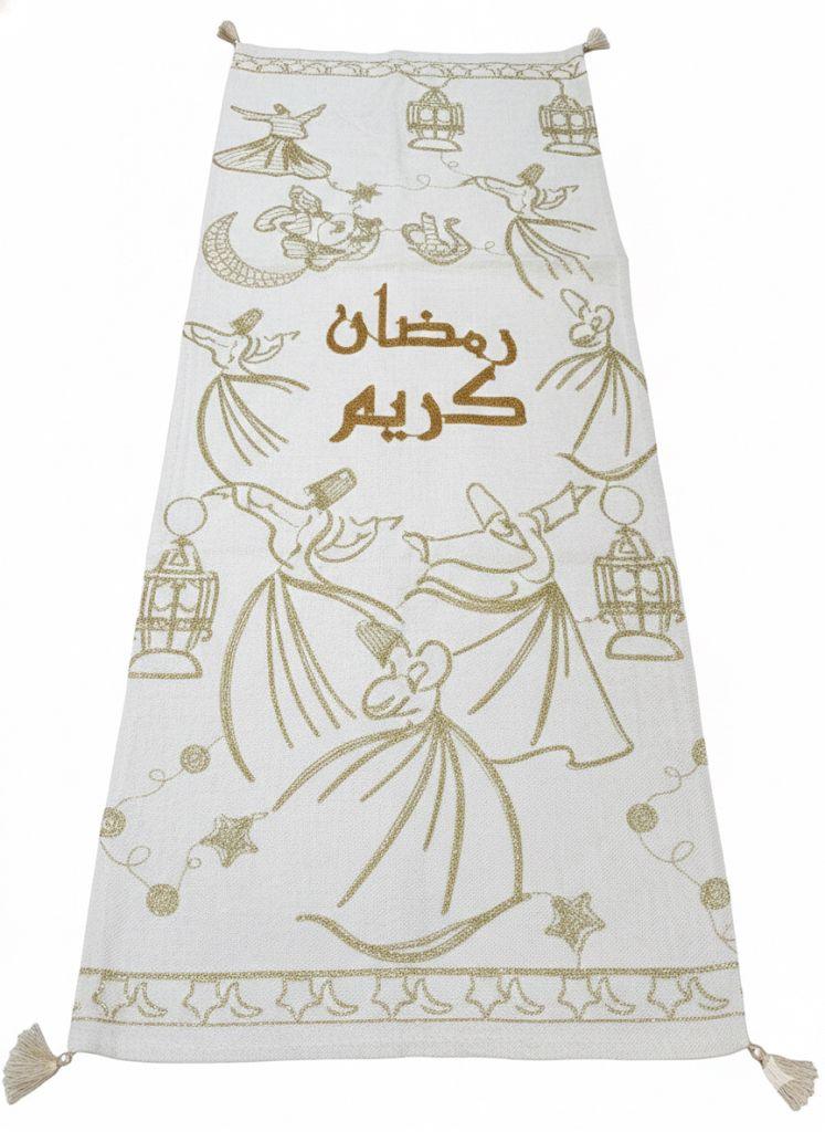 Lavender - Linen runner with serma embroidery size 1