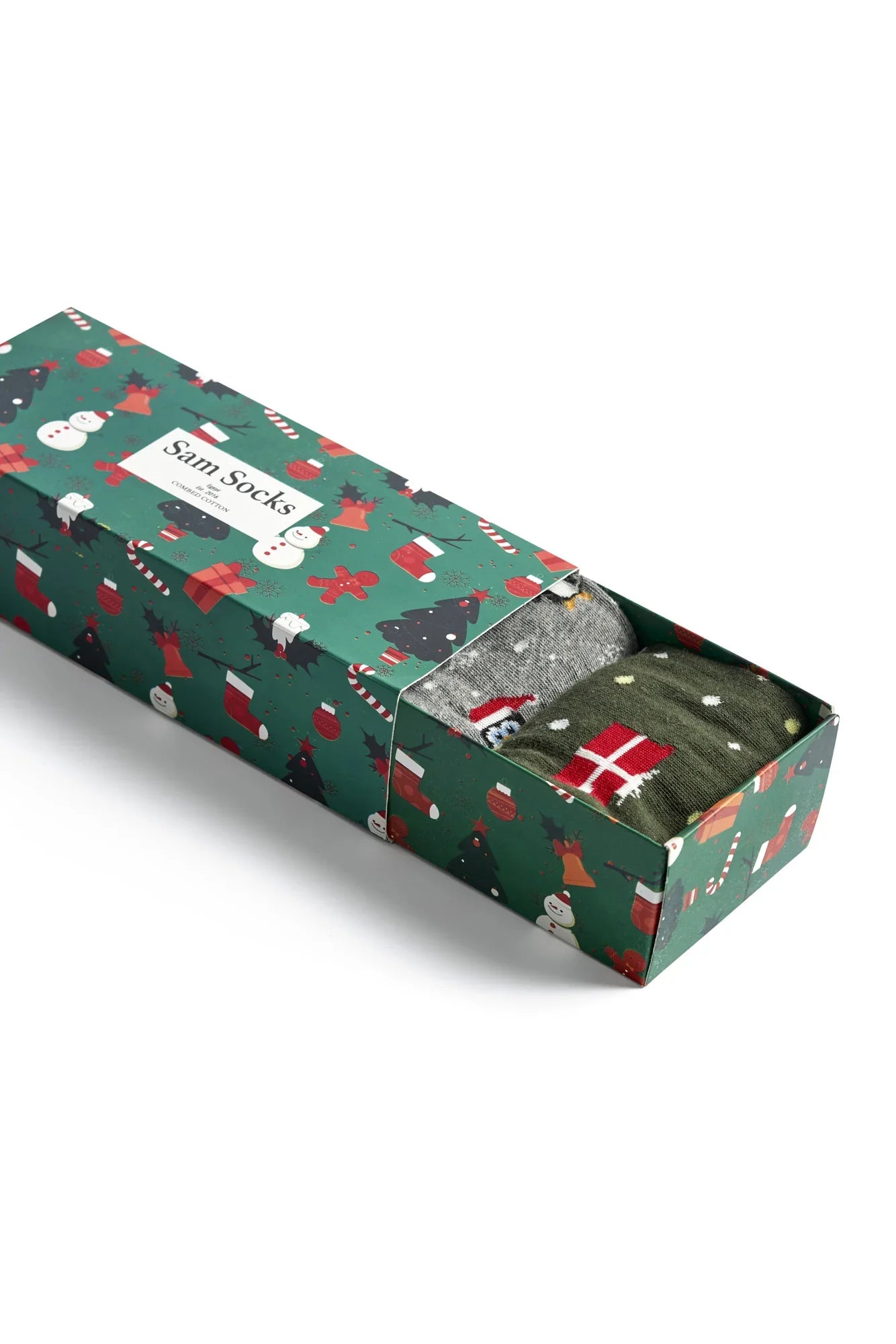 Sam Socks - Women Set Of 3 Long Christmas Gift Patterns Socks Multi Color 6