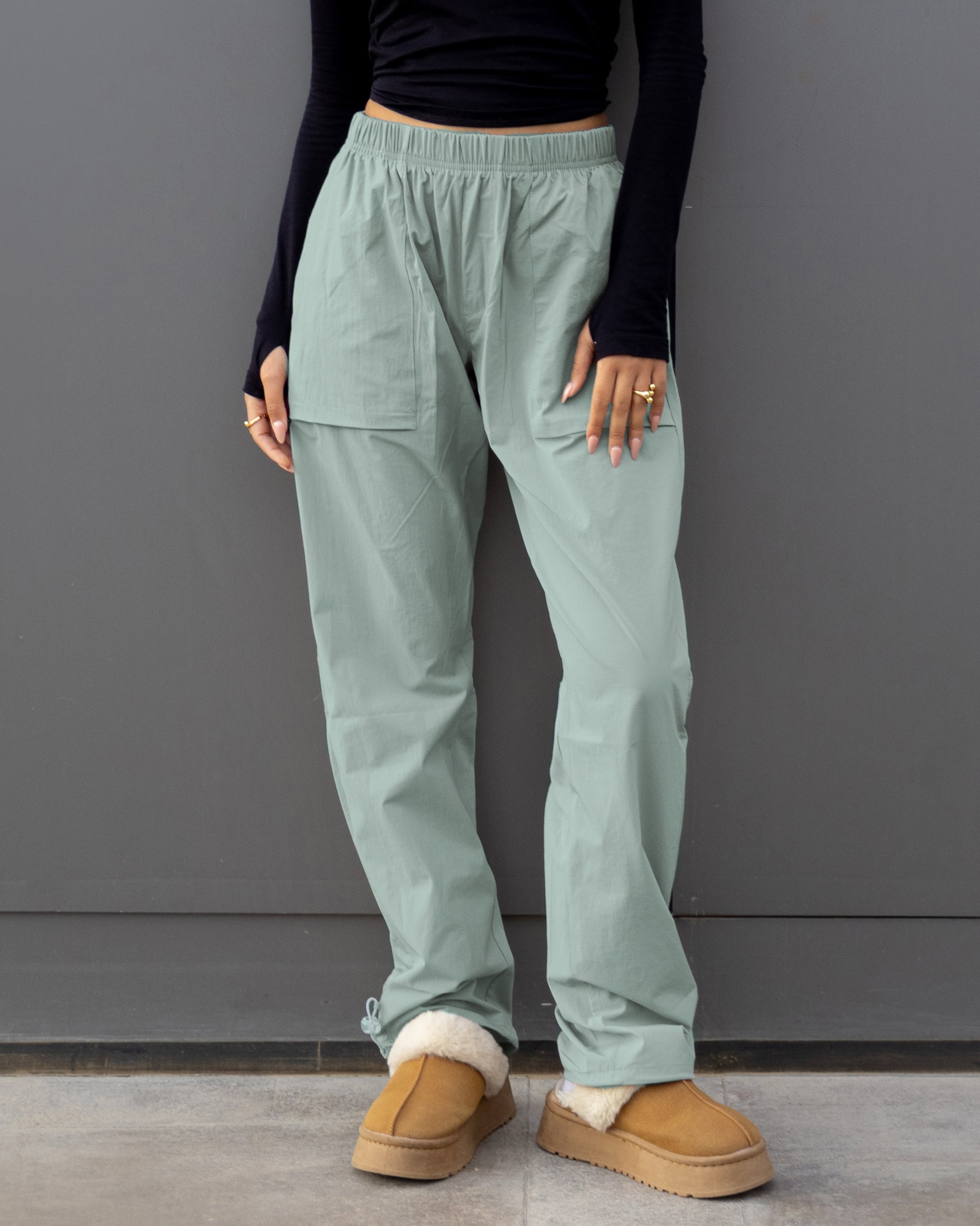 Basic Women Soft Pants - Olive - NAS Trends 2