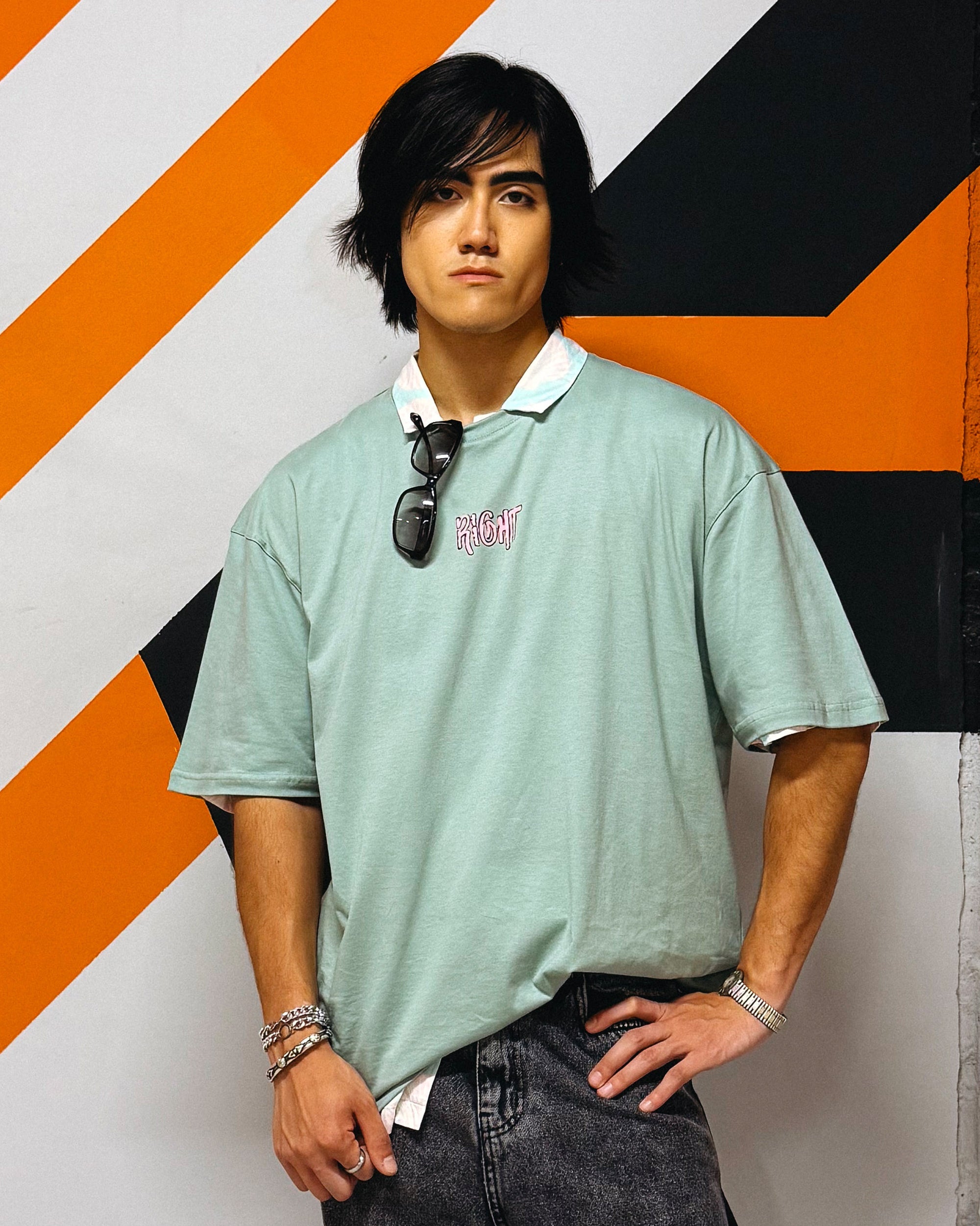 Right Men Oversized SS T-Shirt - Pistachio - NAS Trends