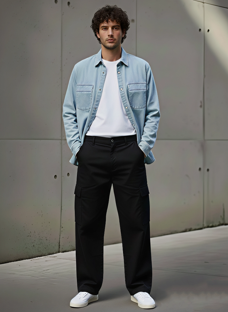 Unisex Jeans Shirts - Light Blue W - NAS Trends 2