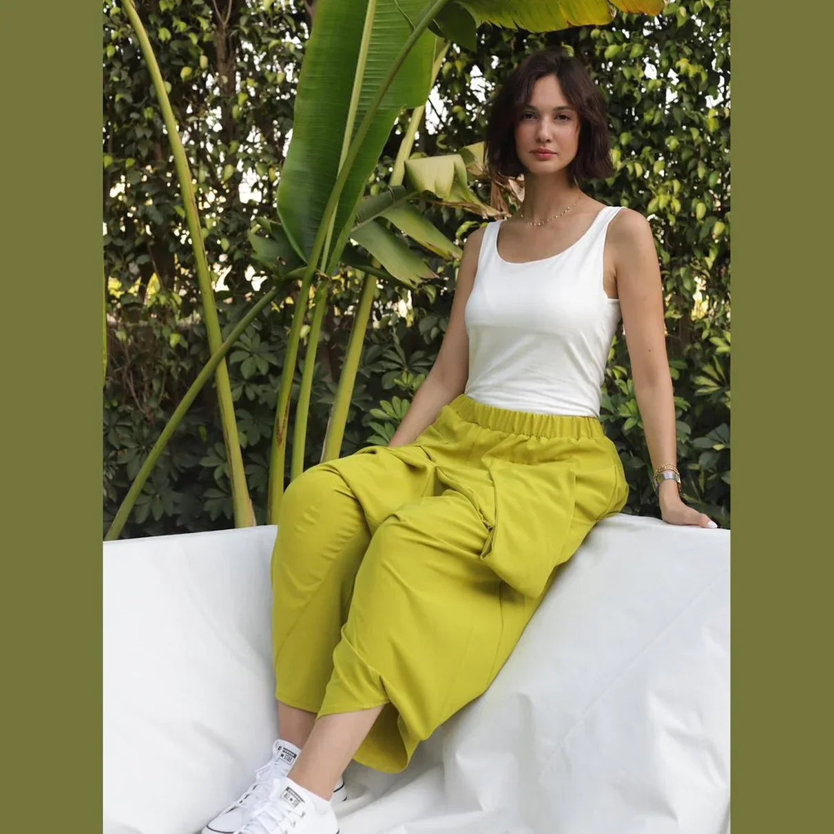 A_Squared_Y - Pants-Apple green color 4