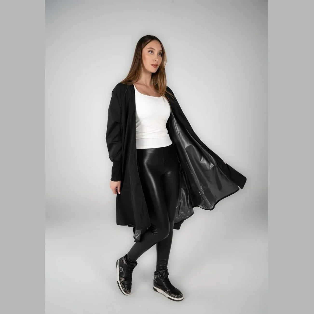 A_Squared_Y - long water proof cardigan 8