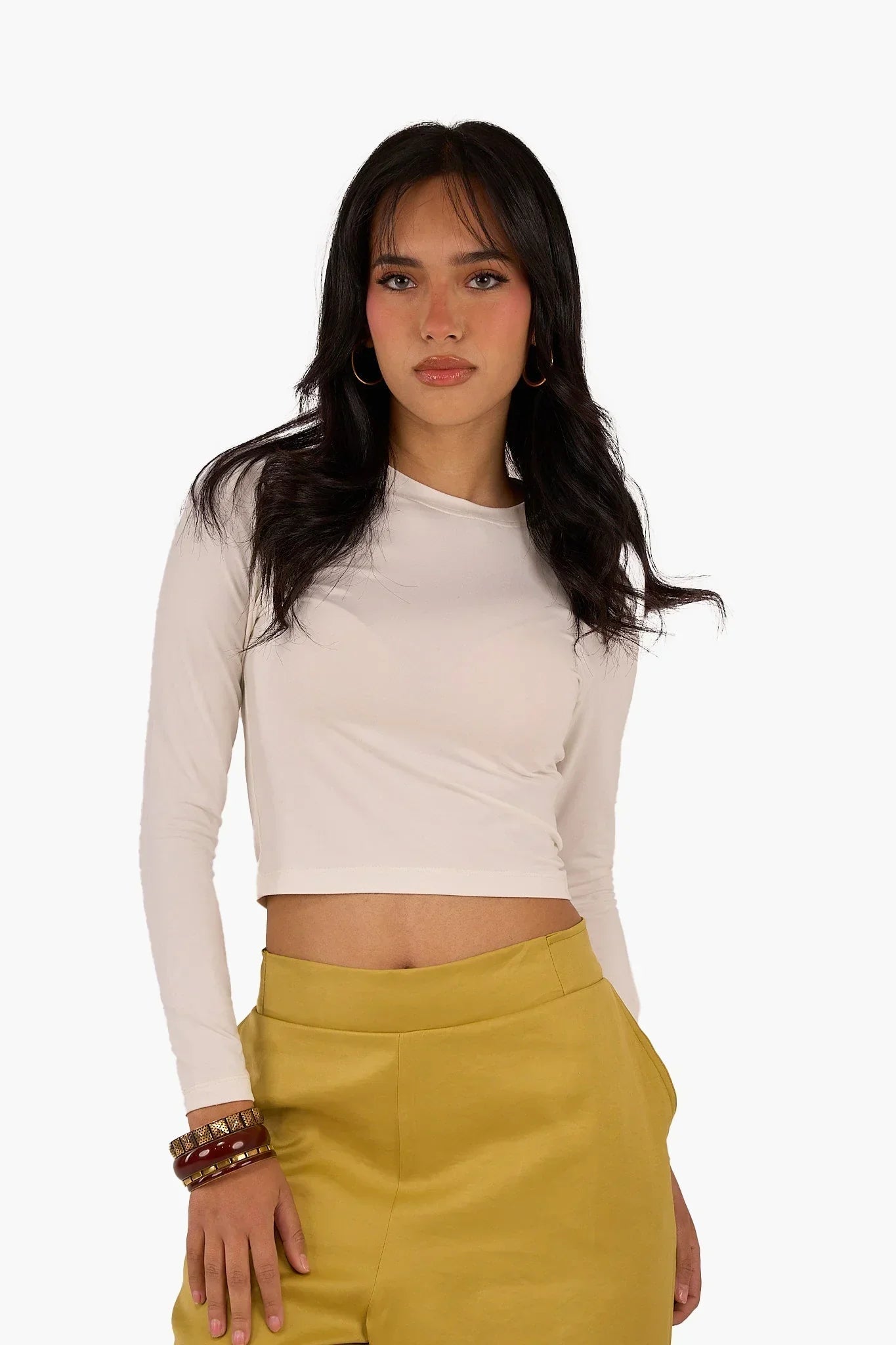 Clue - Long Sleeves Cropped Top 8
