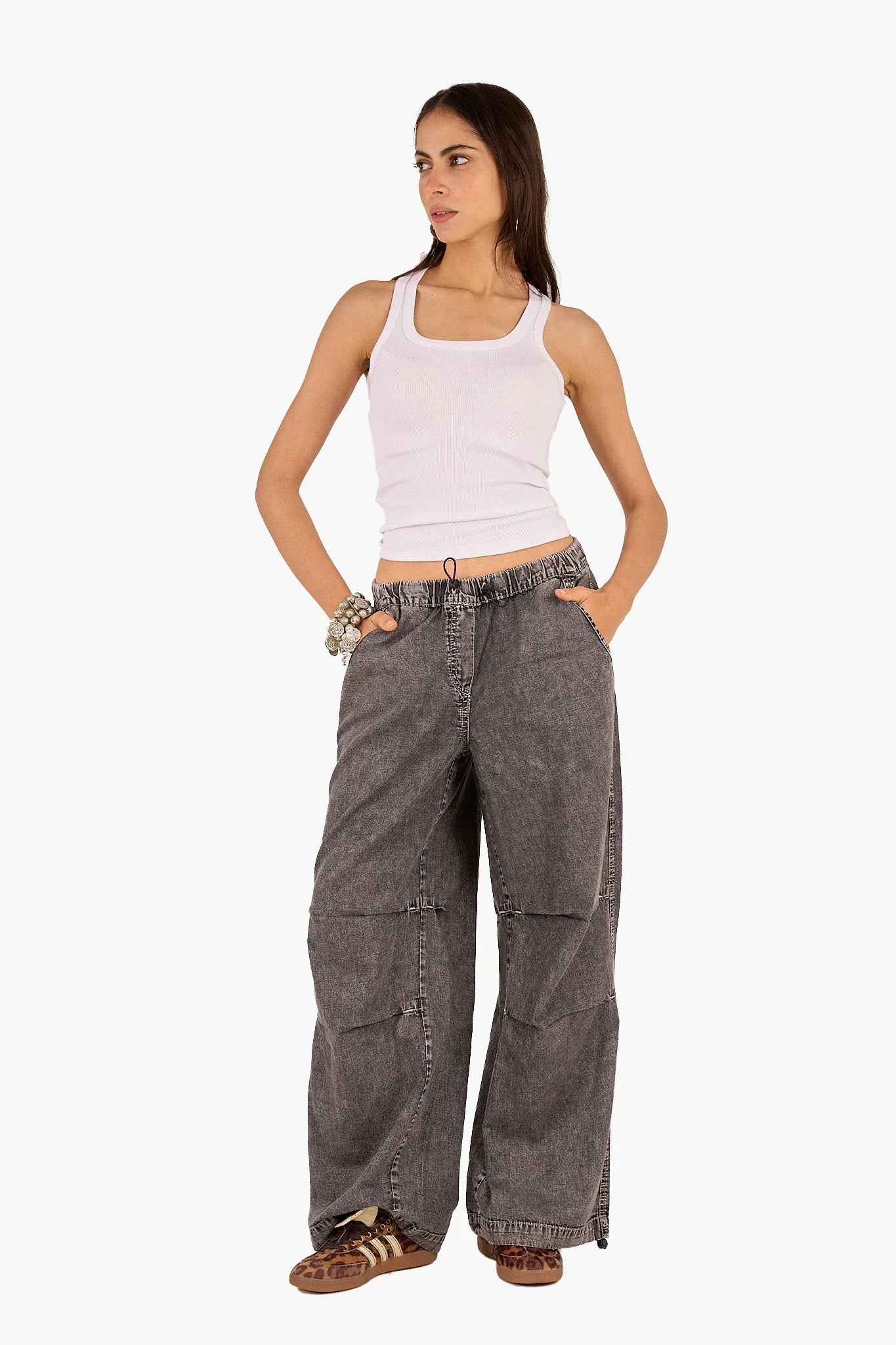 Clue - Ribbed Cotton Cropped Top 8