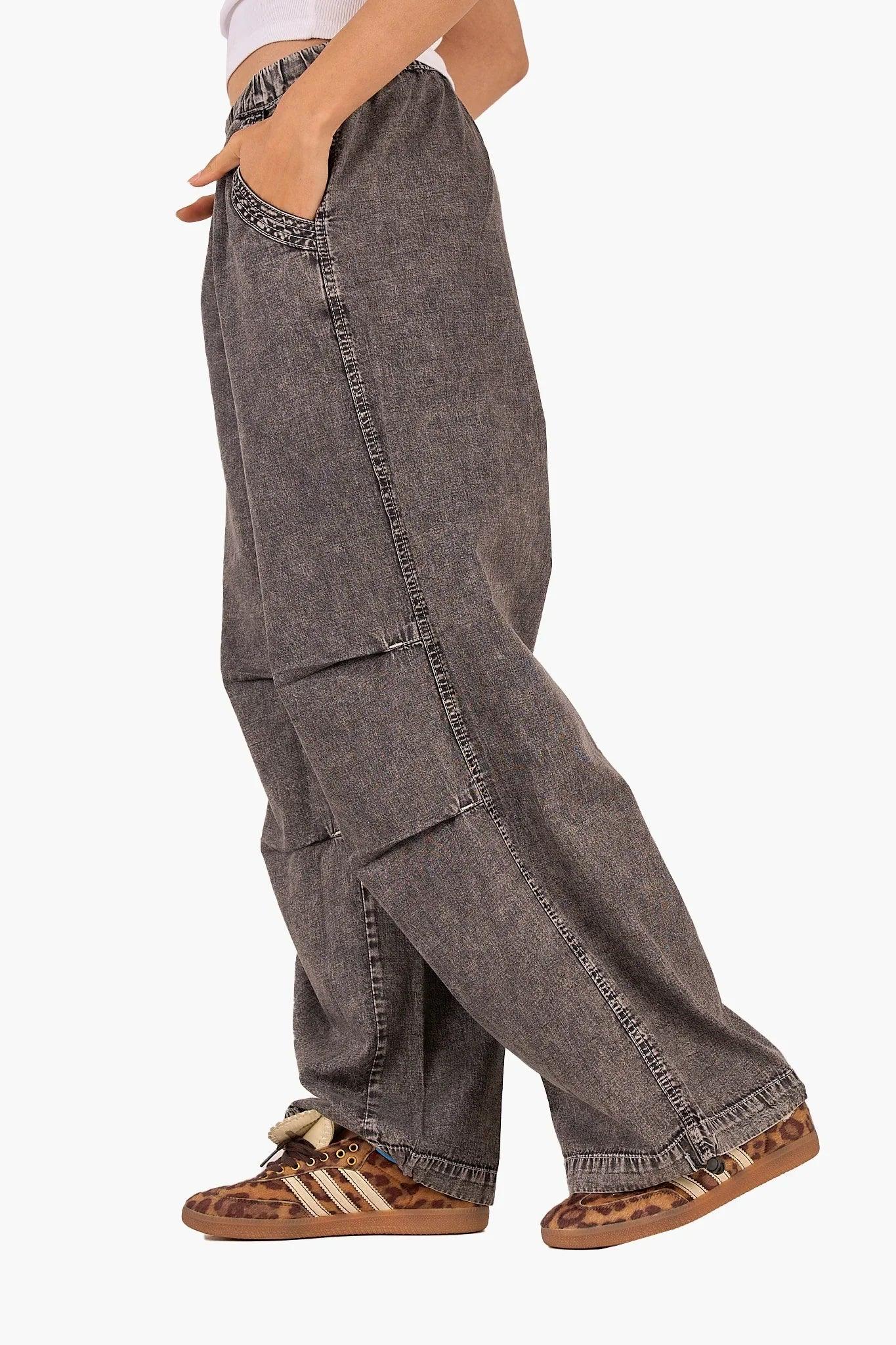 Clue - Relaxed Fit Drawstring Denim Pants 5