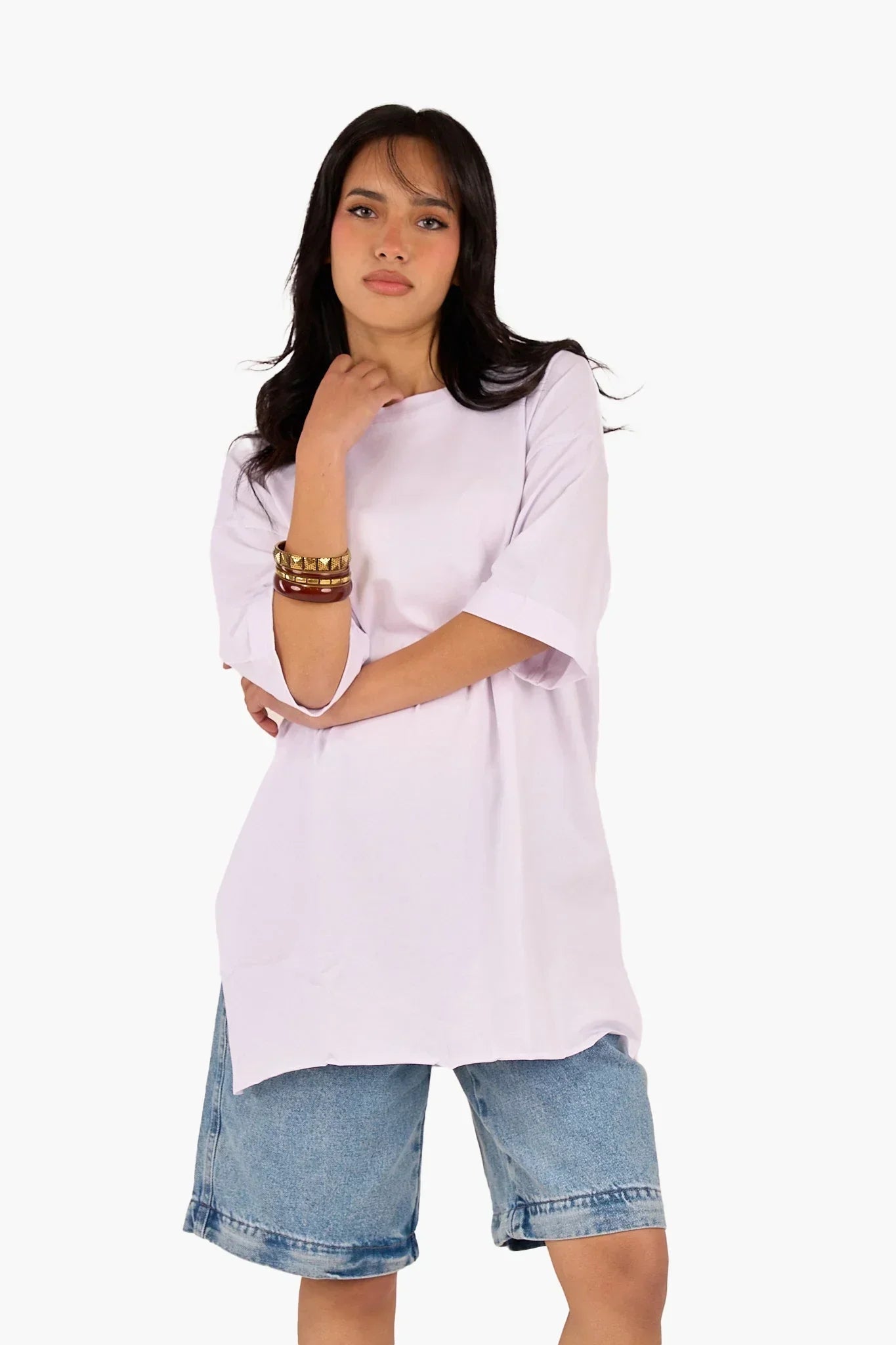 Clue - Oversized Cotton T-Shirt 1