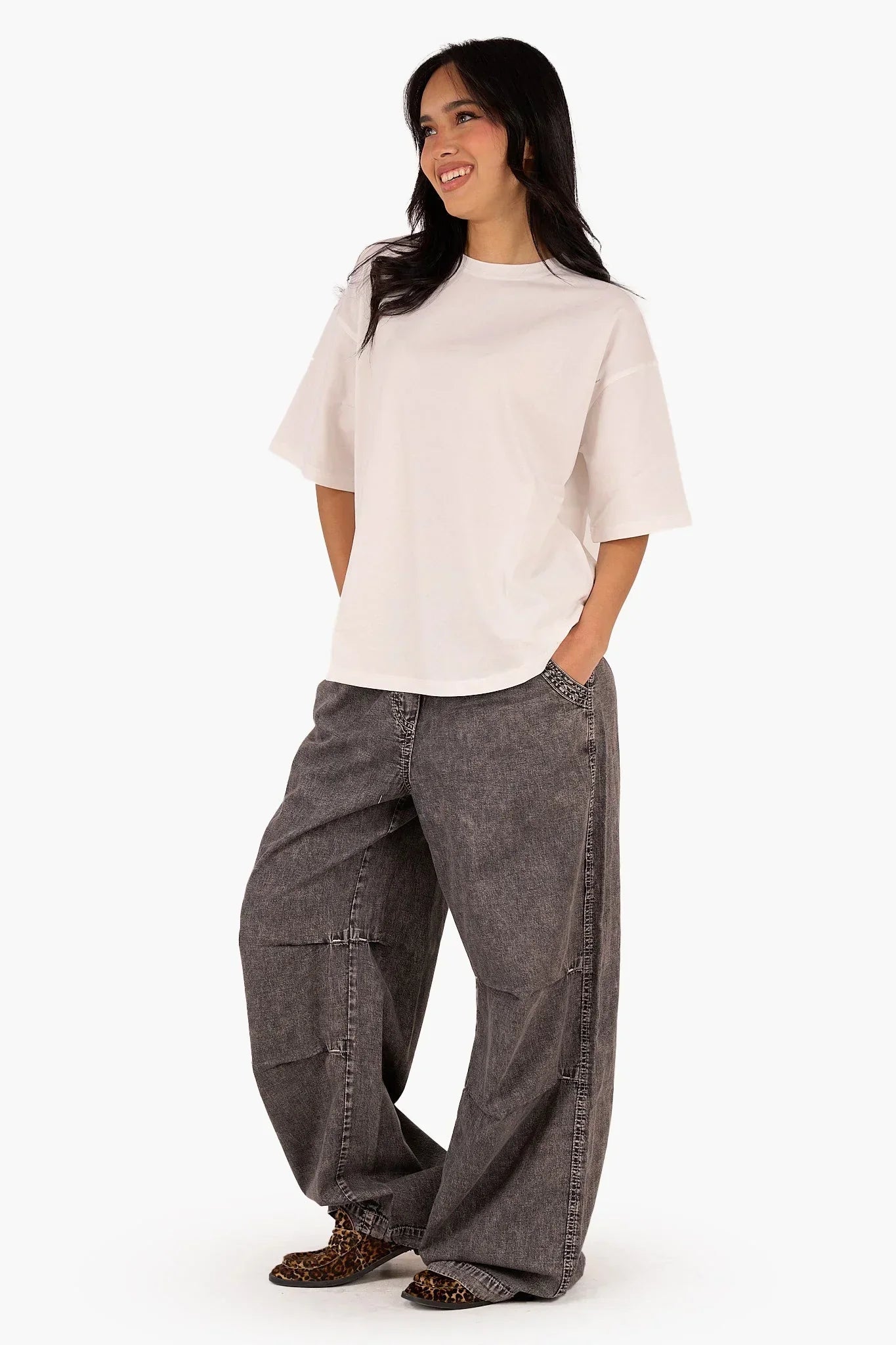 Clue - Loose Fit Cotton T-Shirt 8