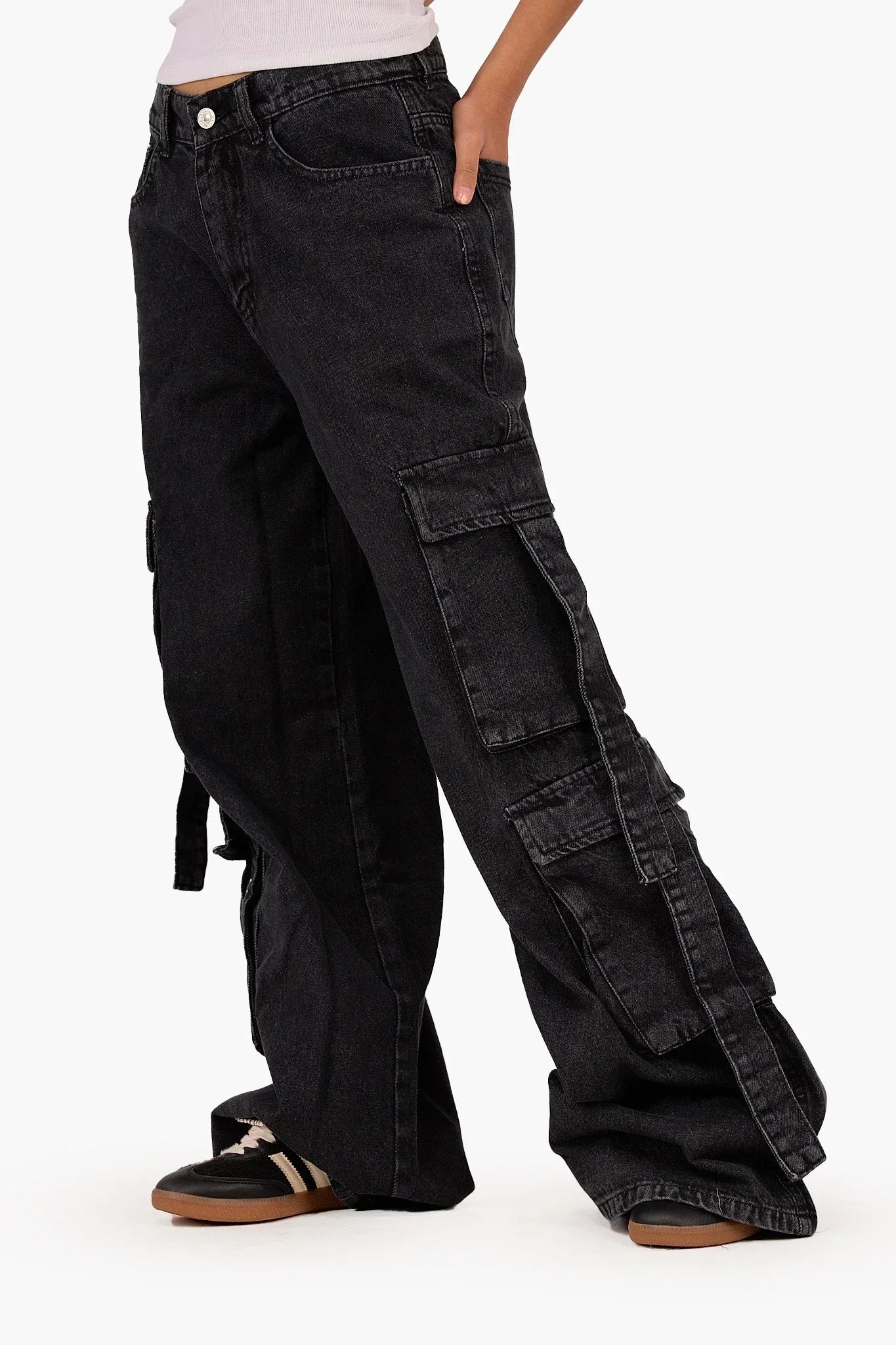 Clue - Cargo Jeans with 4 Pockets 2
